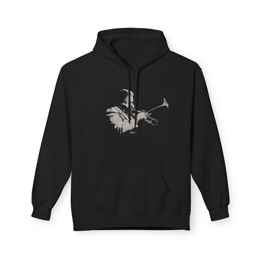 Dizzy Gillespie by Colin Harris. Fleece Hoodie Cozy Unisex sweatshirt