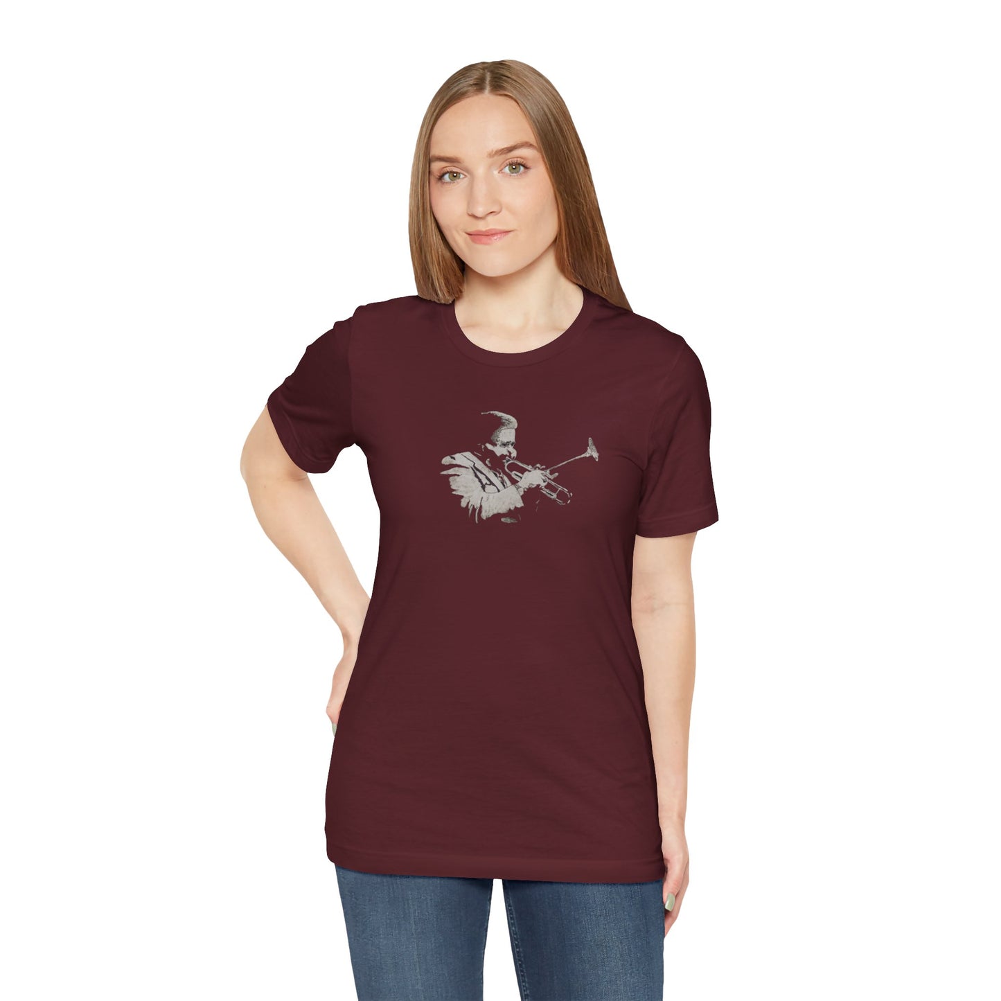 Trumpet Player Silhouette T-Shirt — Jazz Musician Tee