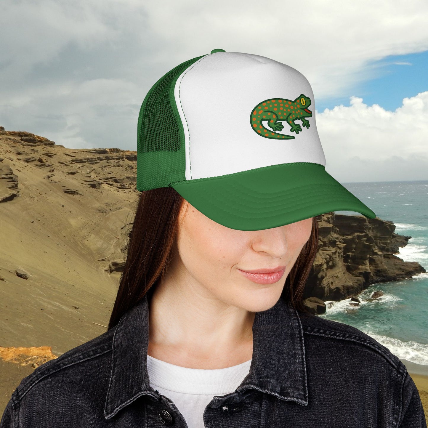 Gecko Trucker Hat