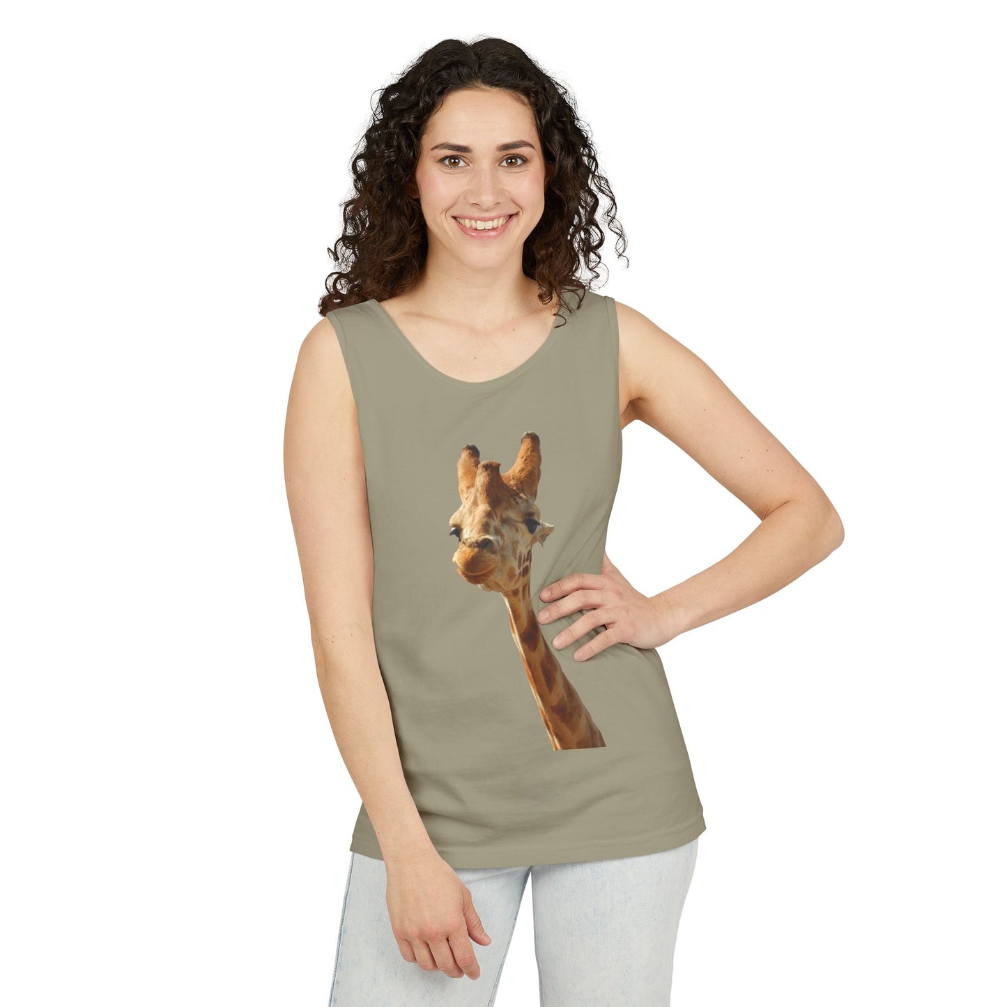 Giraffe   - Unisex Garment-Dyed Tank Top