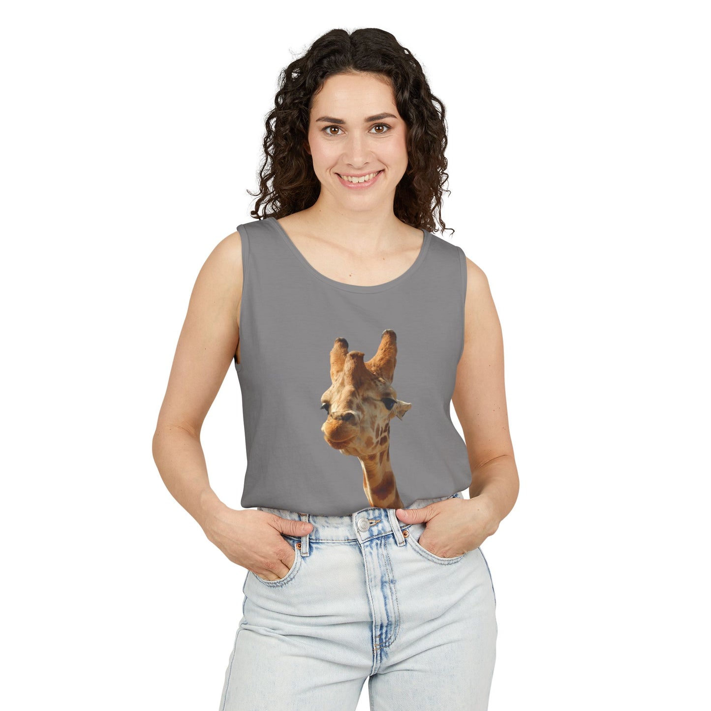 Giraffe   - Unisex Garment-Dyed Tank Top