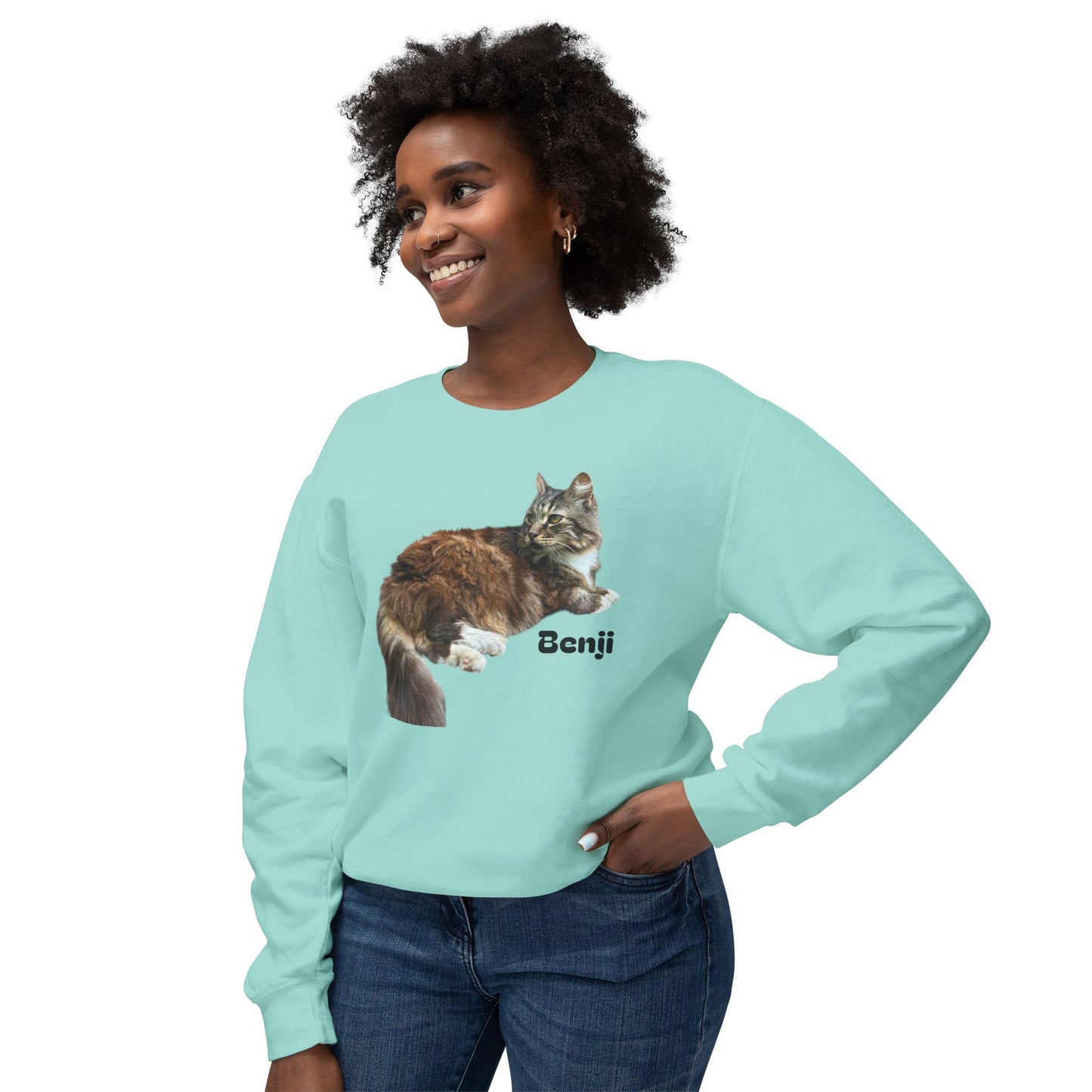 Benji!!! Bear man cat - Crewneck Sweatshirt — Urban Gecko Streetwear