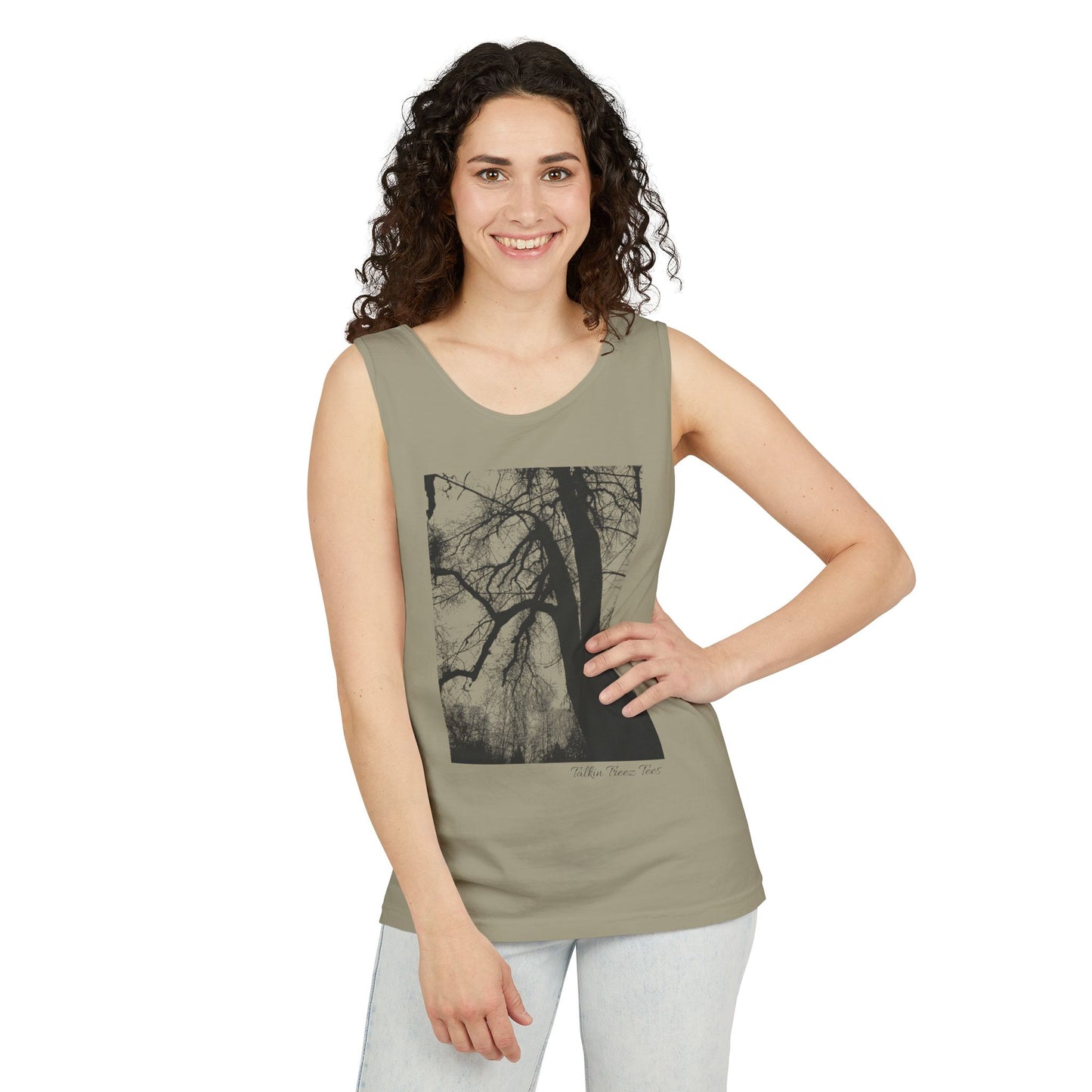Old Growth Oak  - Unisex Garment-Dyed Tank Top