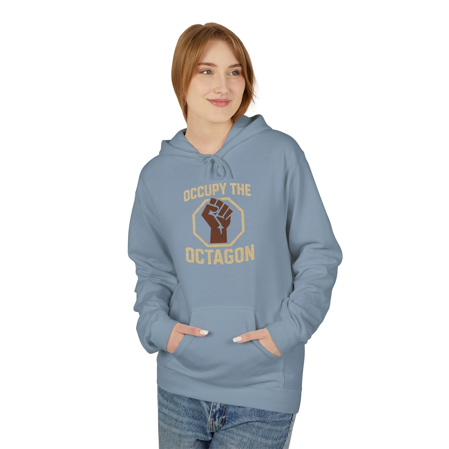 "Occupy the Octagon" MMA  Fist Graphic Hoodie