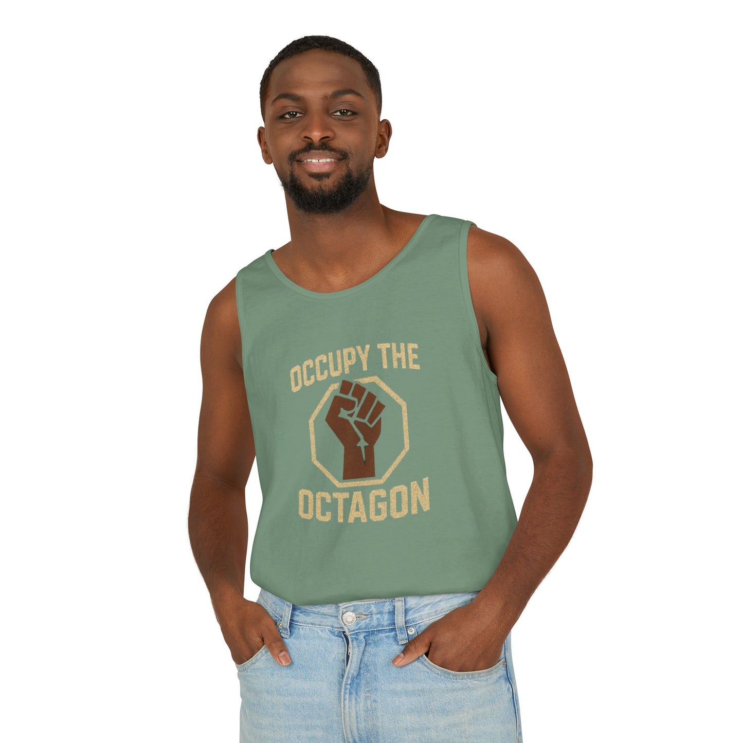 Occupy the Octagon - Unisex Garment-Dyed Tank Top