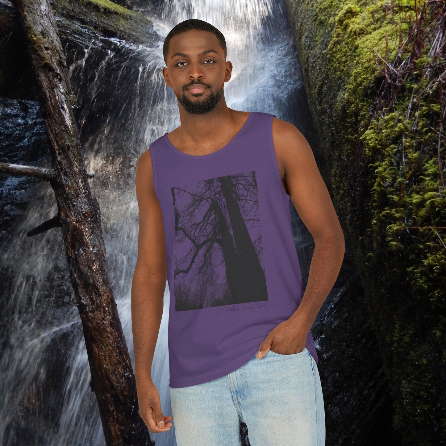 Old Growth Oak  - Unisex Garment-Dyed Tank Top