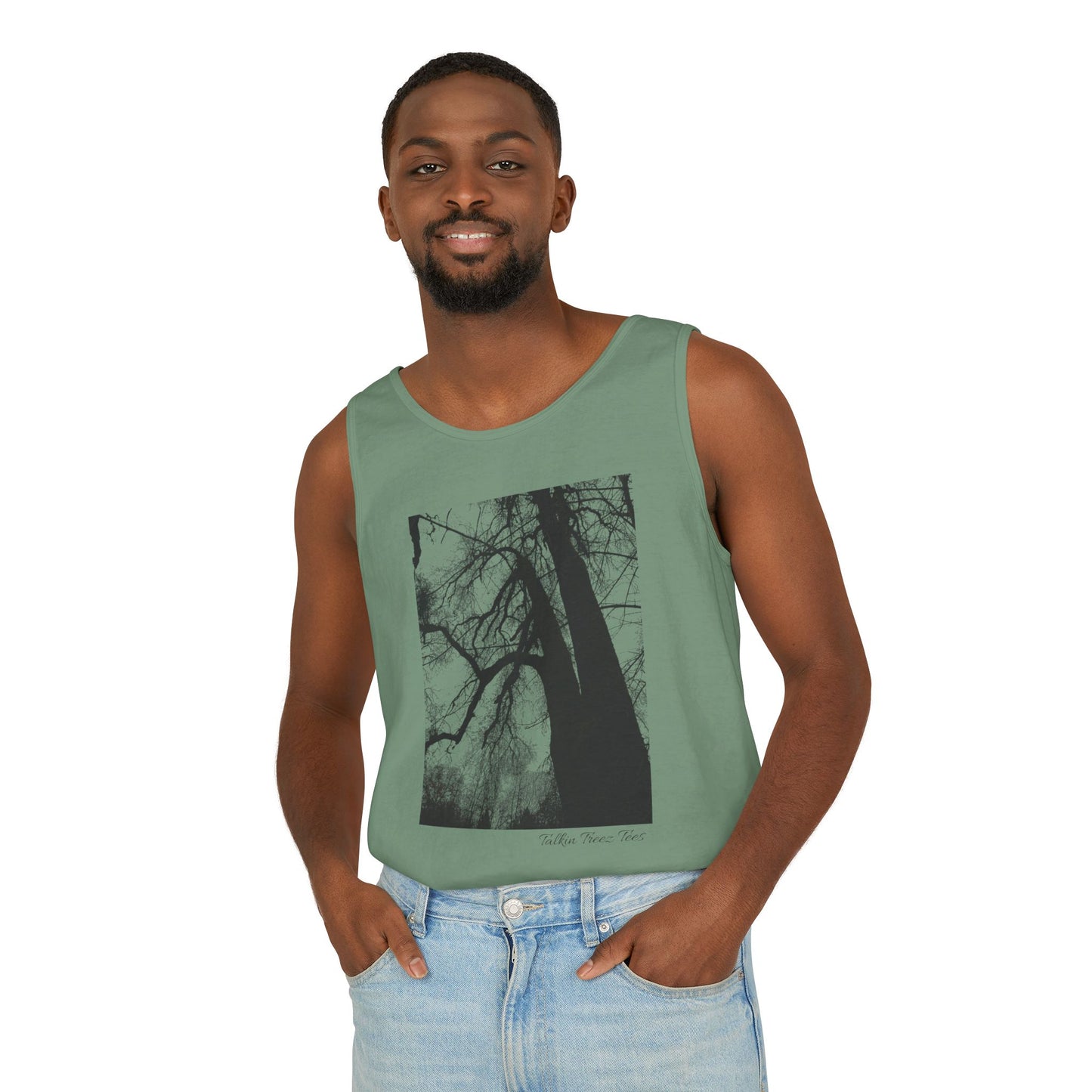 Old Growth Oak  - Unisex Garment-Dyed Tank Top