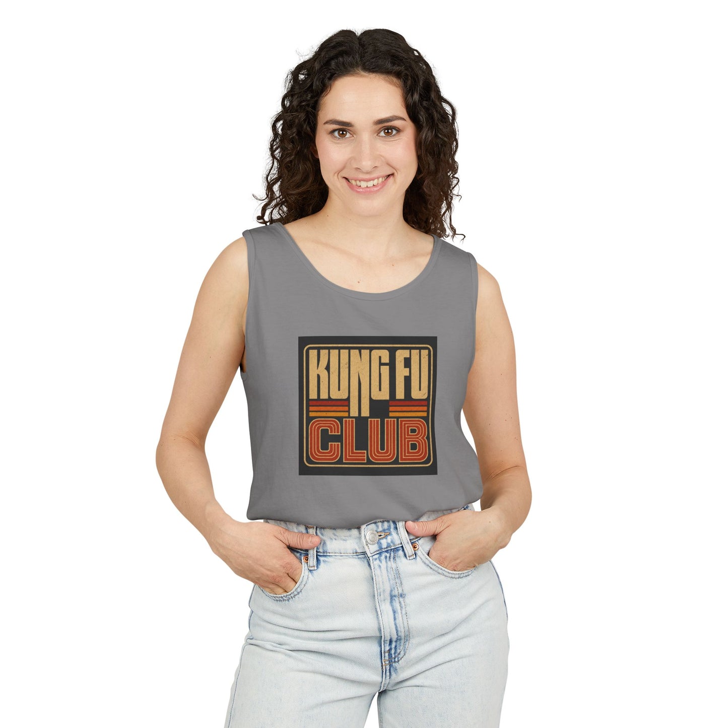 Kung Fu Club Tank Top – Retro Martial Arts Graphic Tank