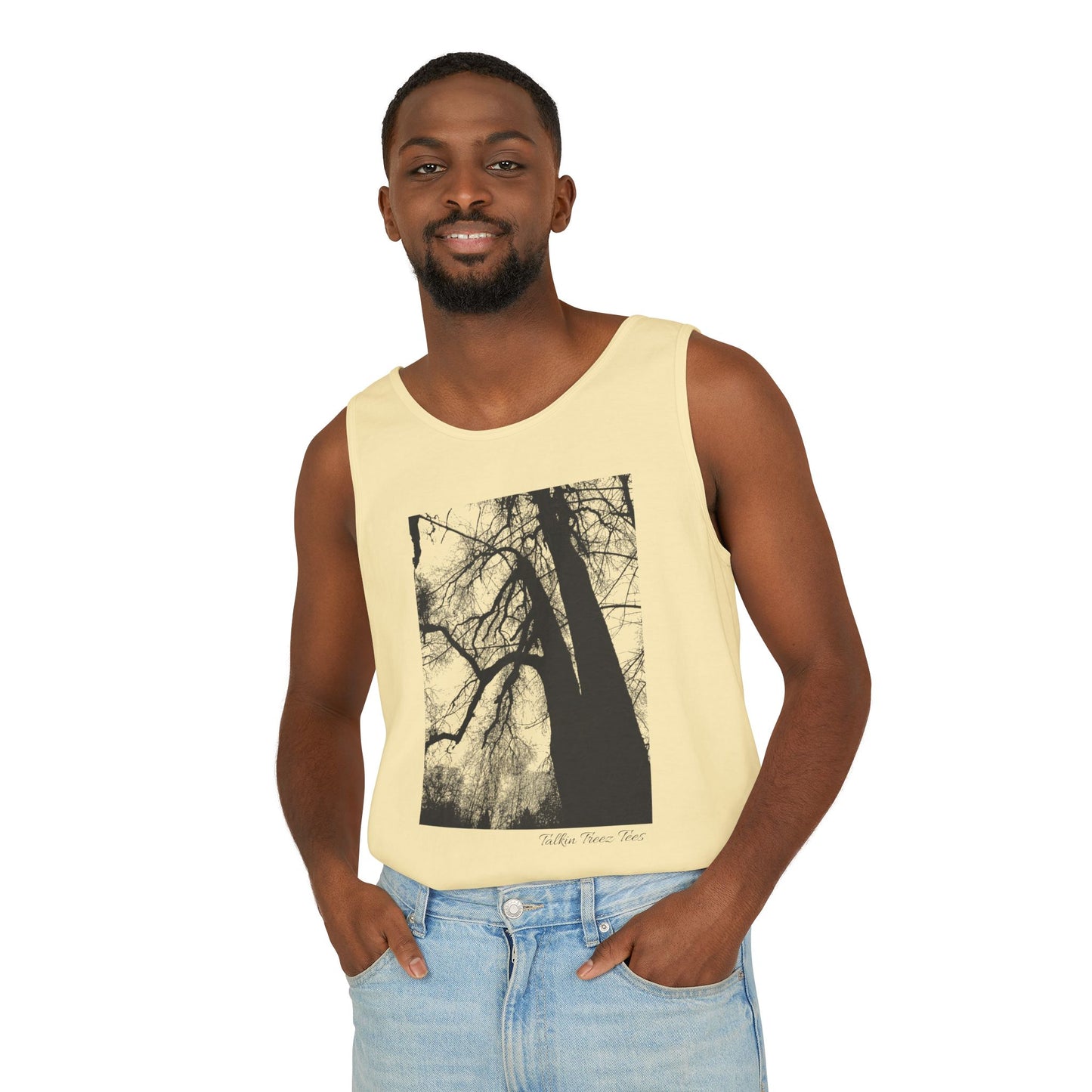 Old Growth Oak  - Unisex Garment-Dyed Tank Top
