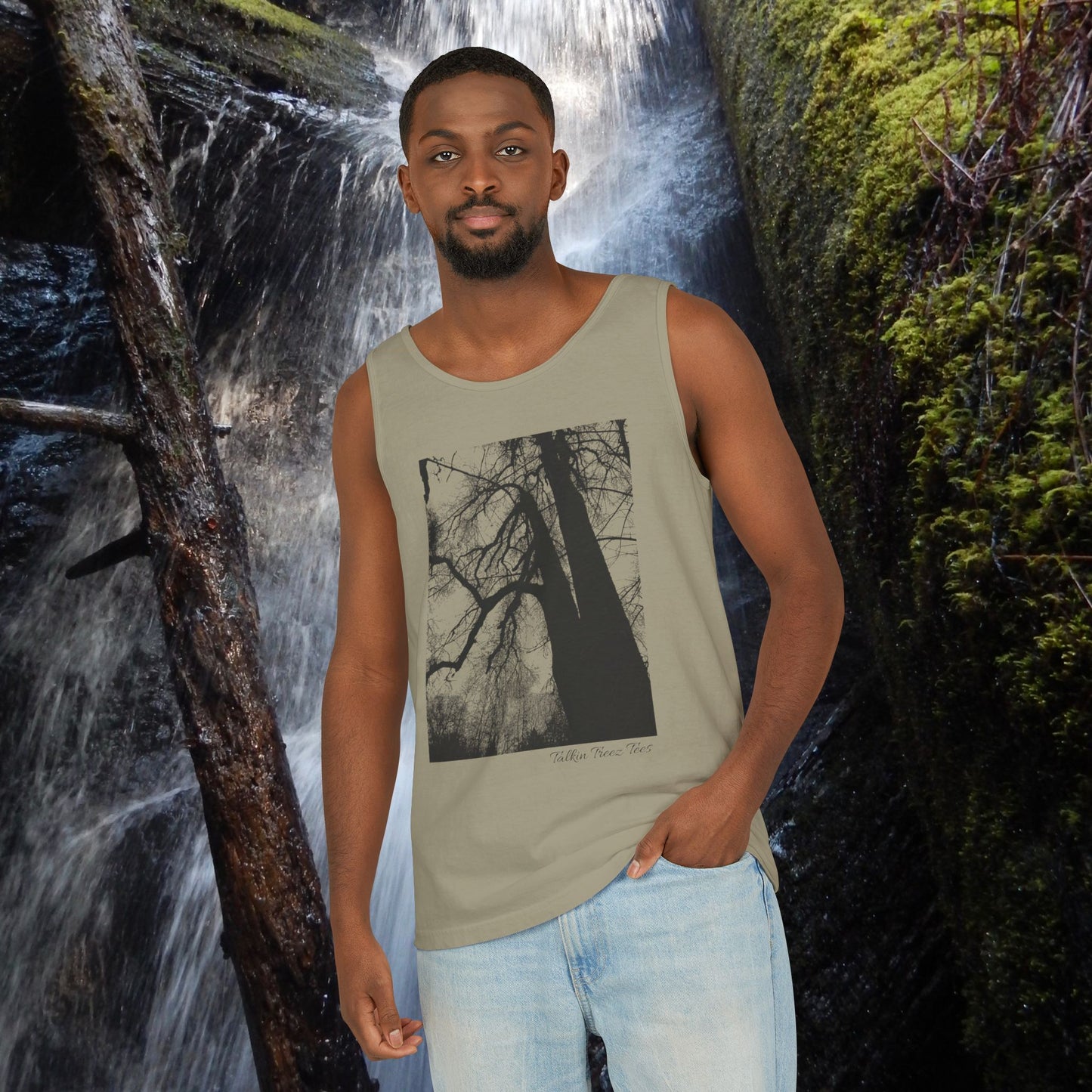 Old Growth Oak  - Unisex Garment-Dyed Tank Top