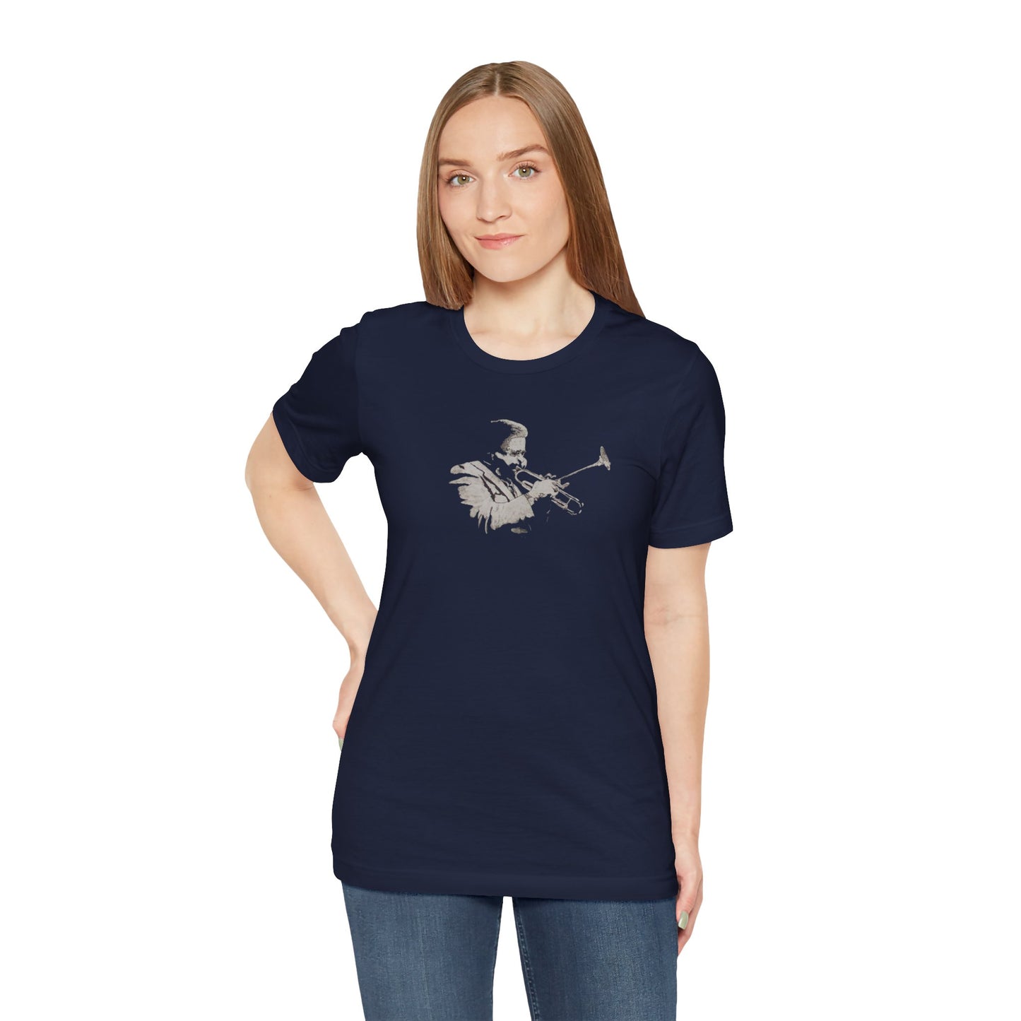 Trumpet Player Silhouette T-Shirt — Jazz Musician Tee