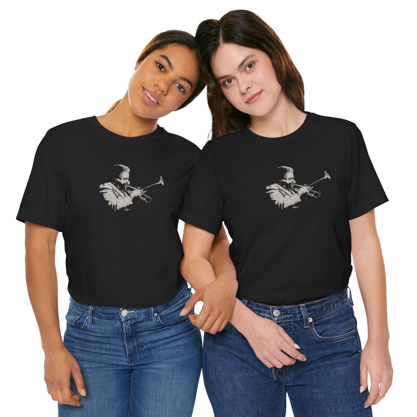 Trumpet Player Silhouette T-Shirt — Jazz Musician Tee