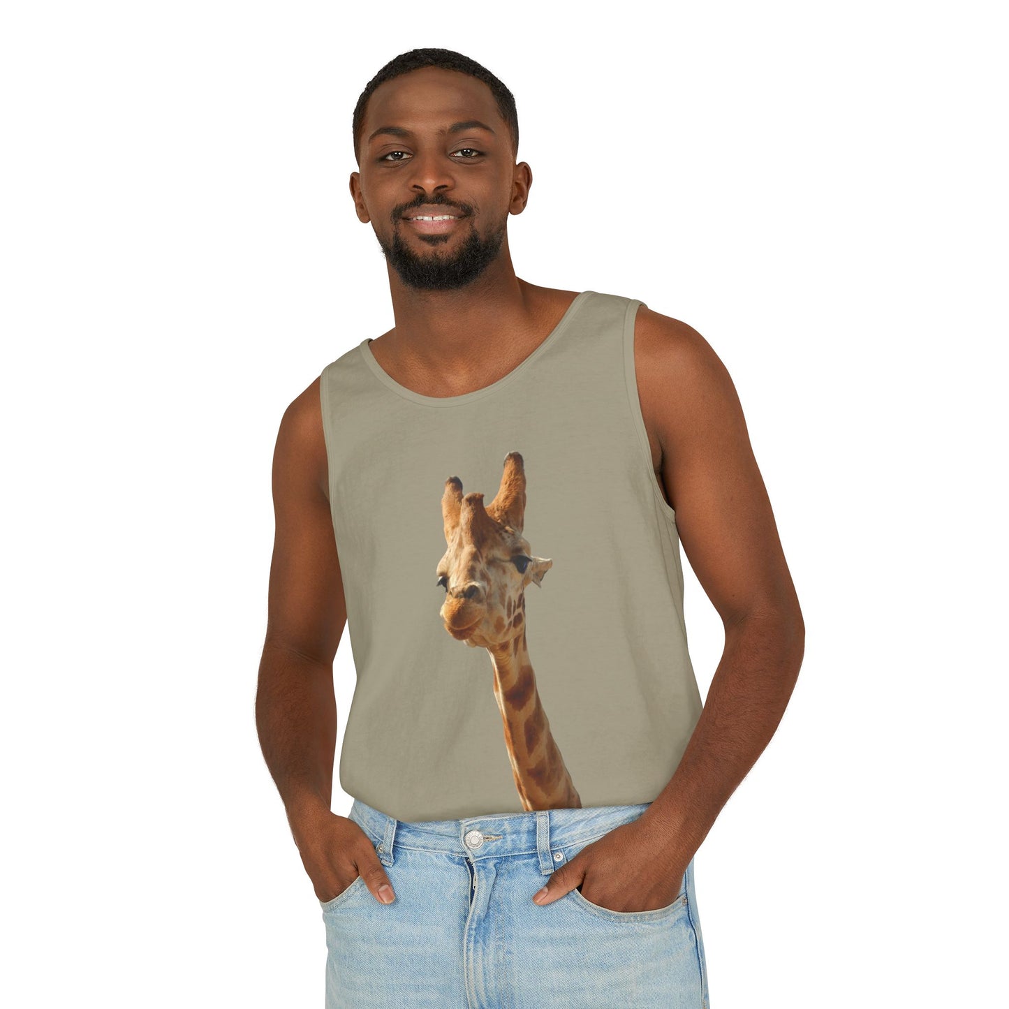 Giraffe   - Unisex Garment-Dyed Tank Top