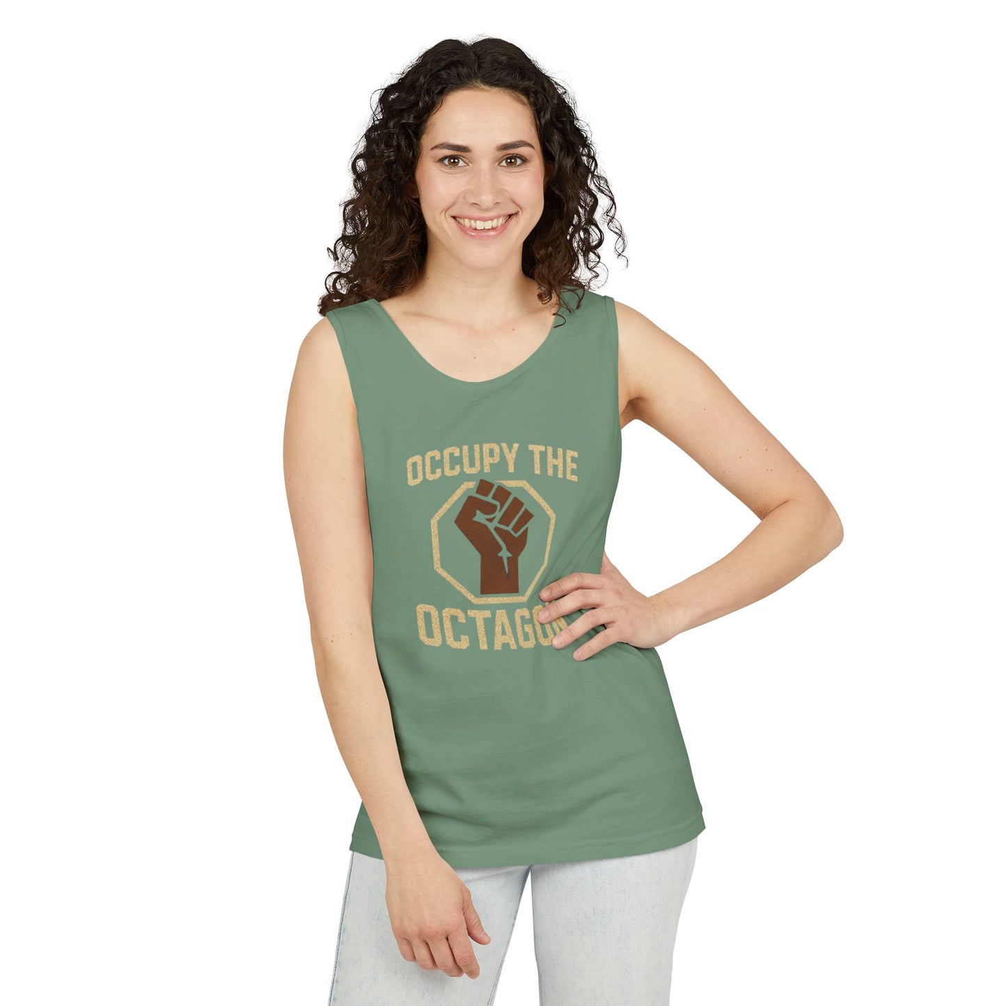 Occupy the Octagon - Unisex Garment-Dyed Tank Top