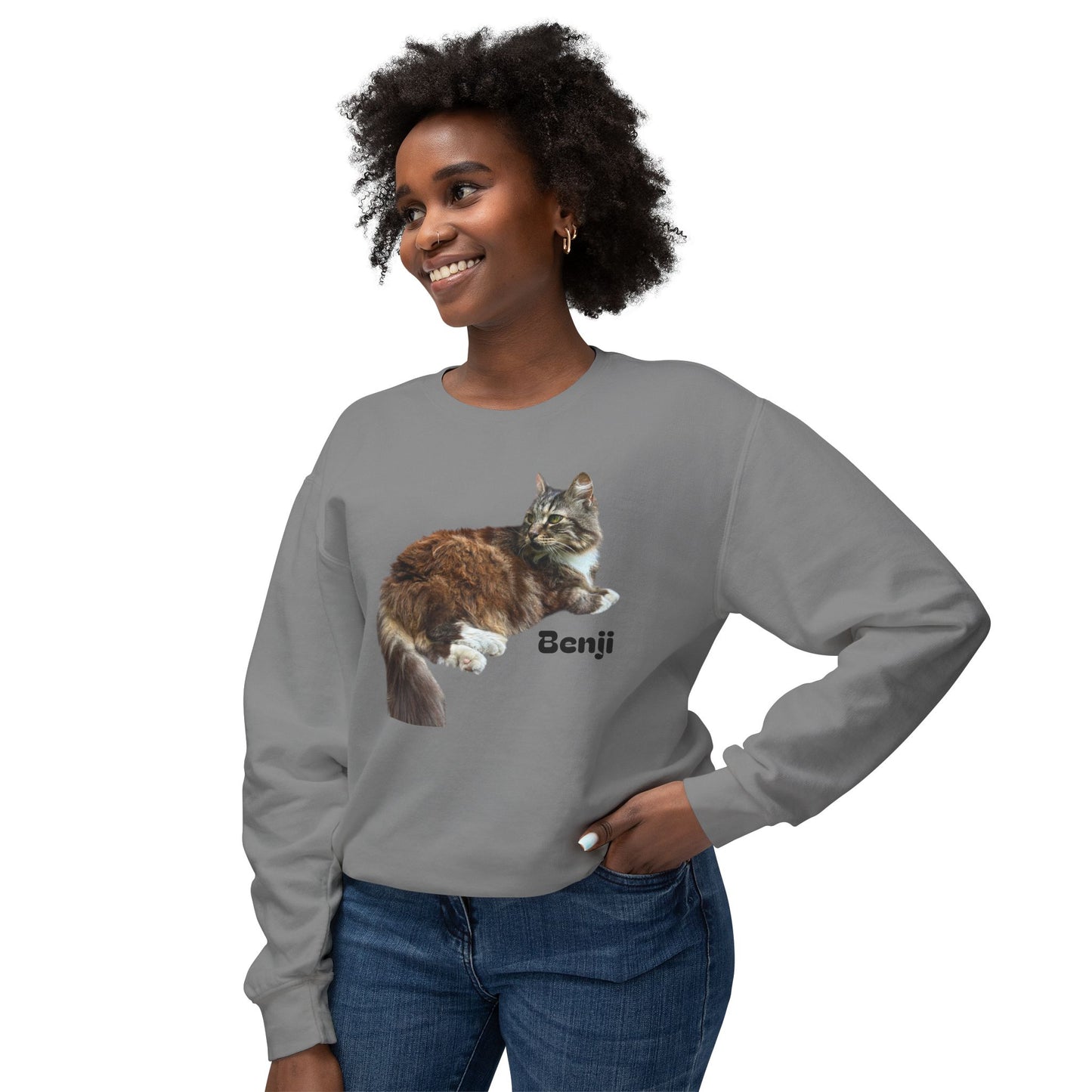 Benji!!! Bear man cat - Crewneck Sweatshirt — Urban Gecko Streetwear