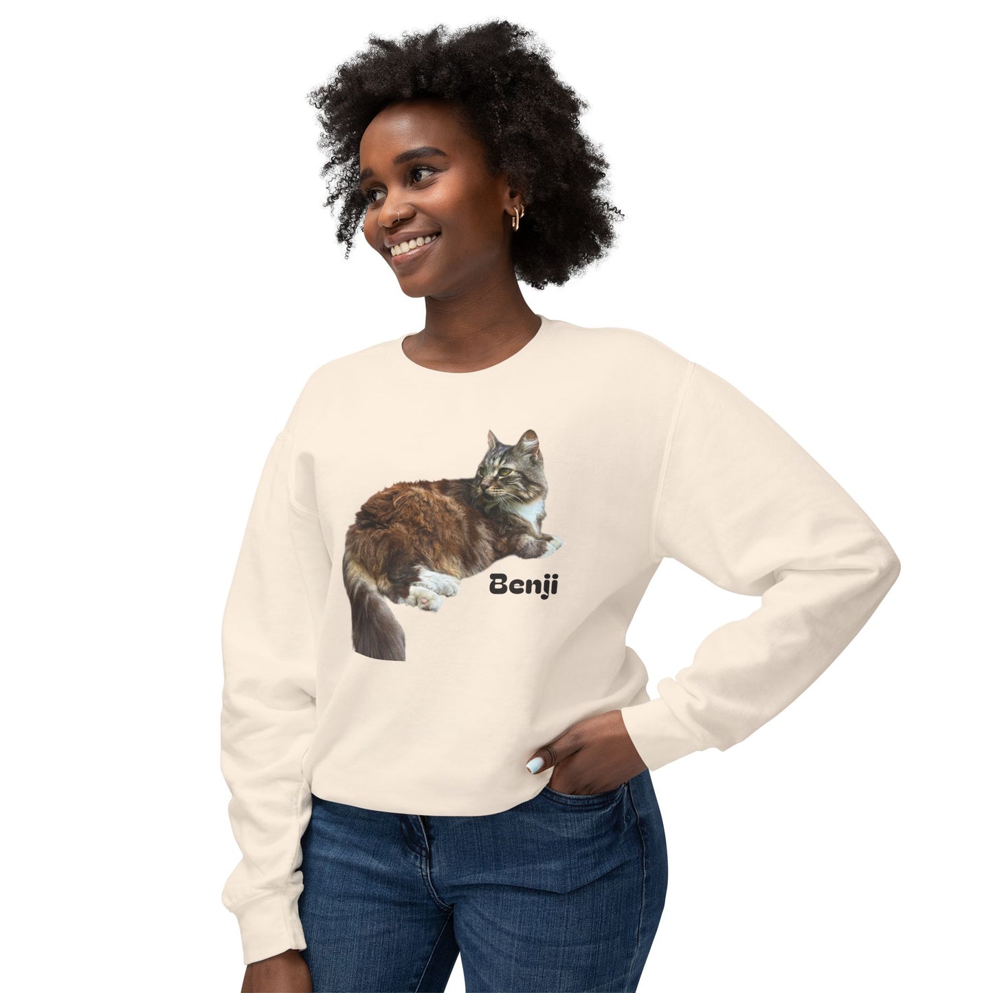 Benji!!! Bear man cat - Crewneck Sweatshirt — Urban Gecko Streetwear