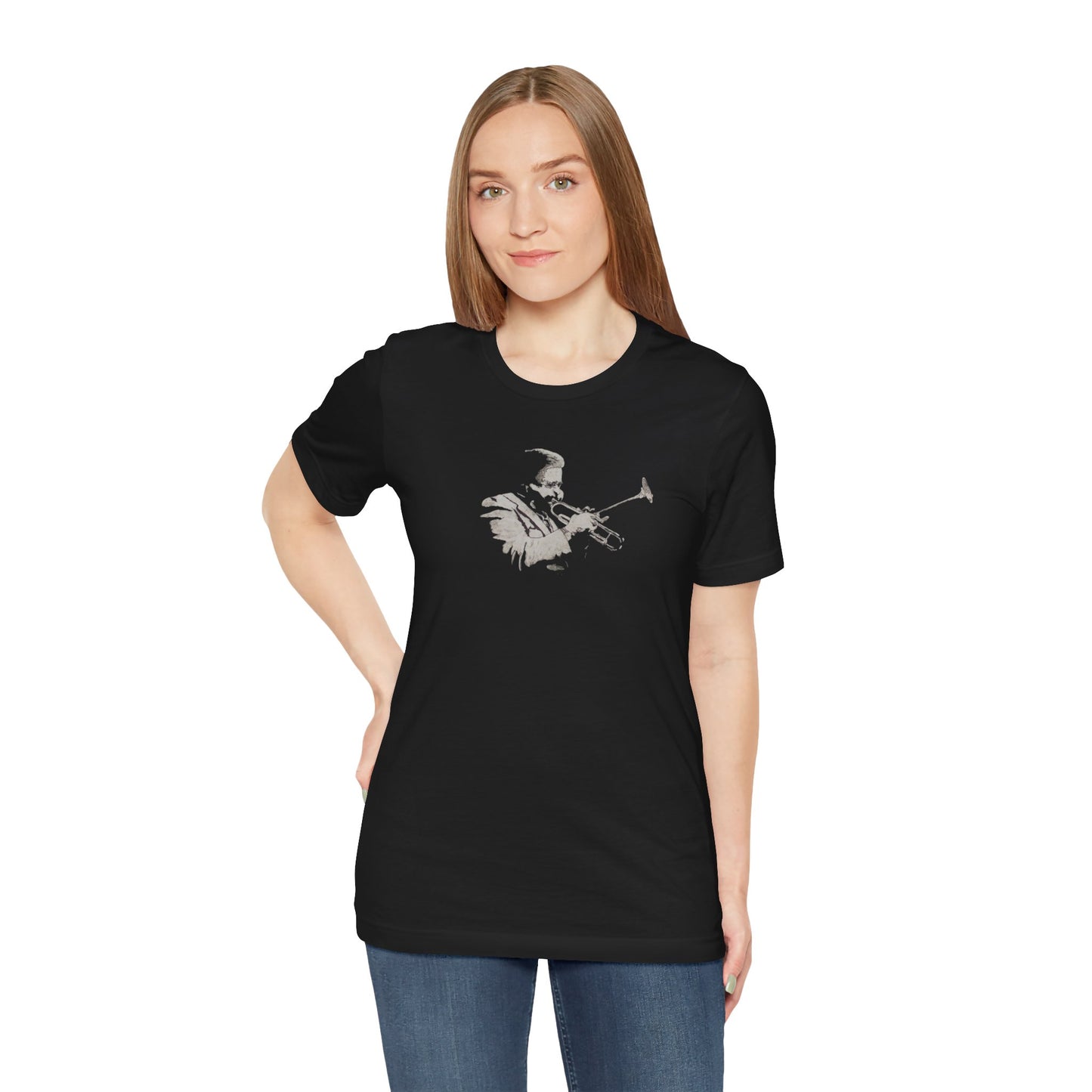 Trumpet Player Silhouette T-Shirt — Jazz Musician Tee