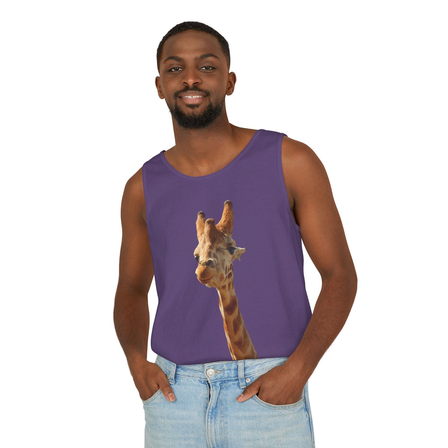 Giraffe   - Unisex Garment-Dyed Tank Top