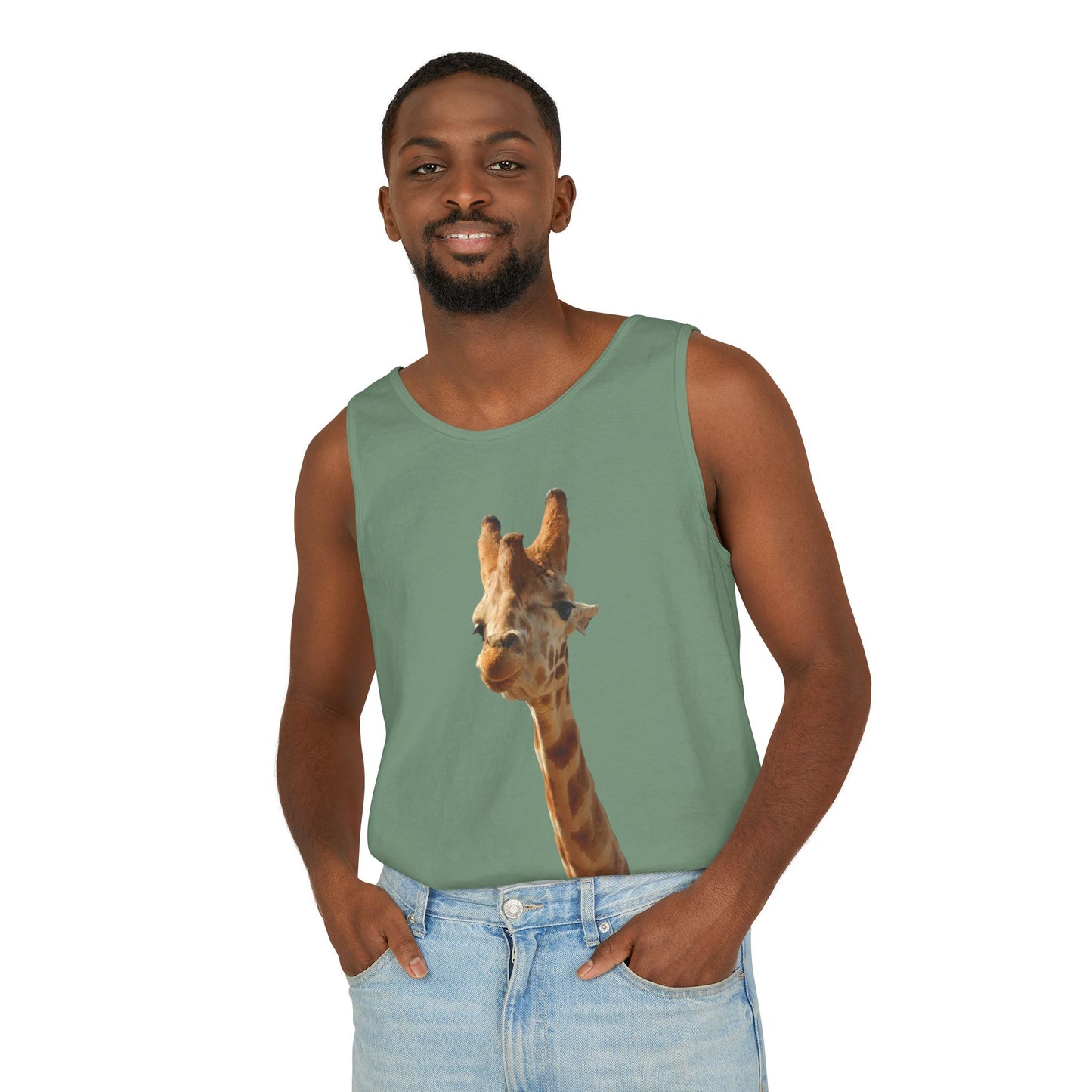 Giraffe   - Unisex Garment-Dyed Tank Top