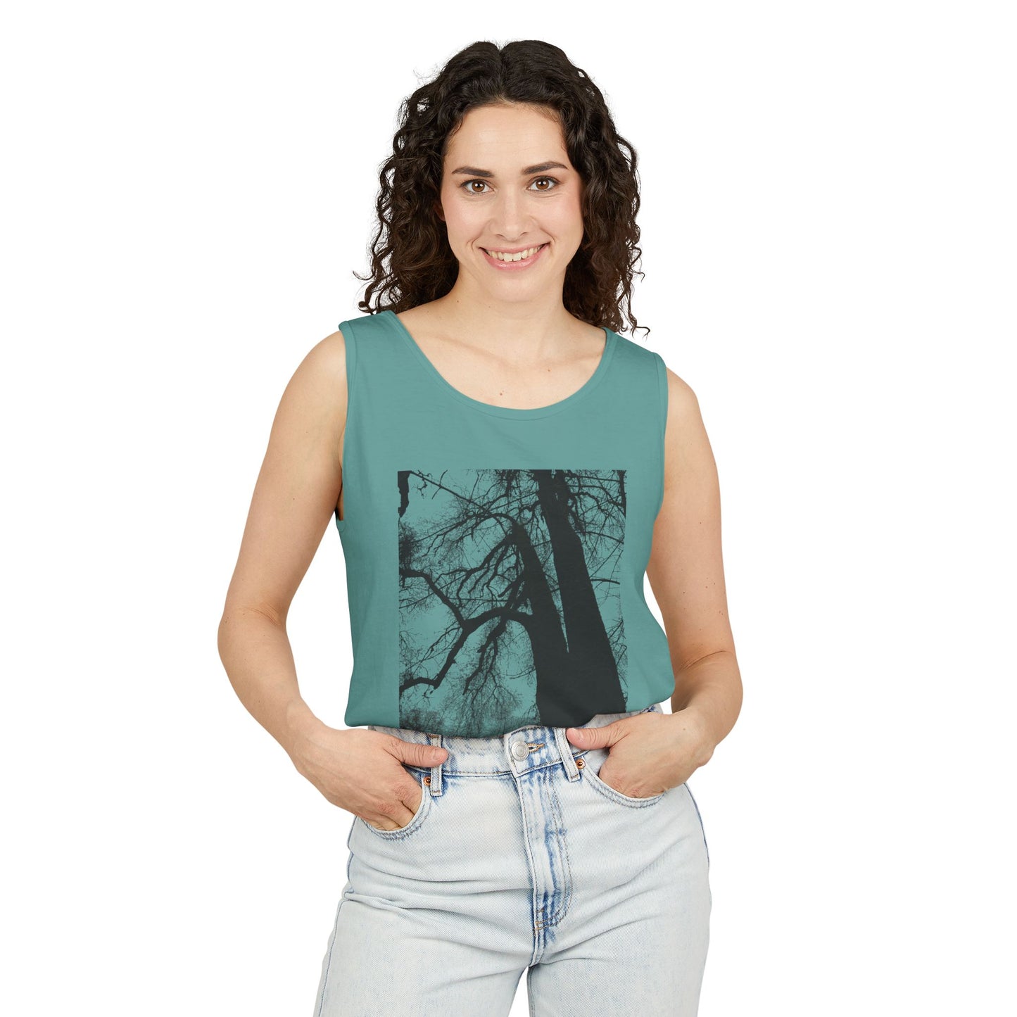 Old Growth Oak  - Unisex Garment-Dyed Tank Top