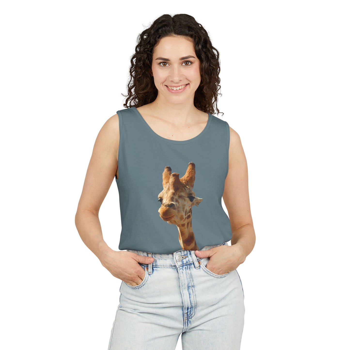 Giraffe   - Unisex Garment-Dyed Tank Top