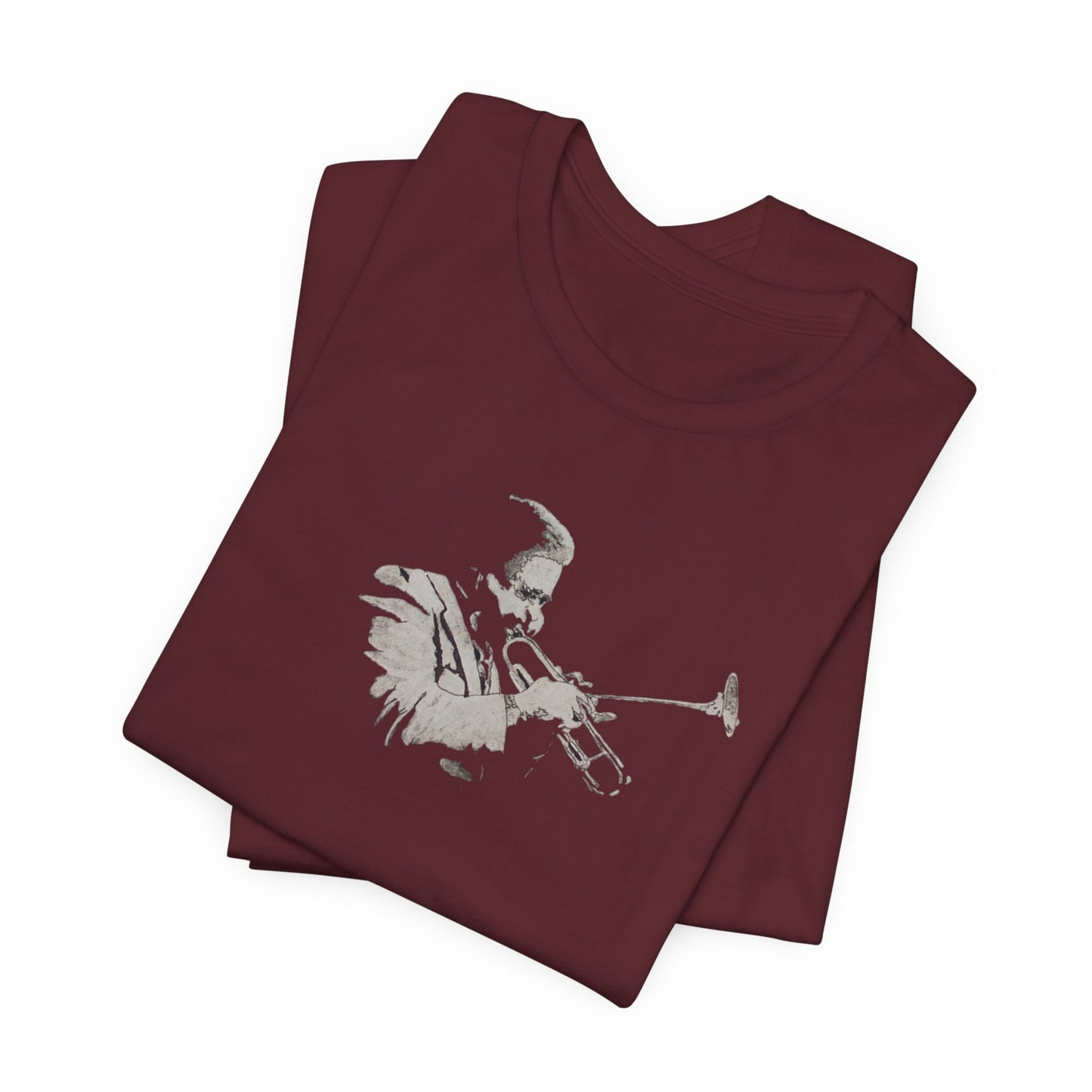 Trumpet Player Silhouette T-Shirt — Jazz Musician Tee