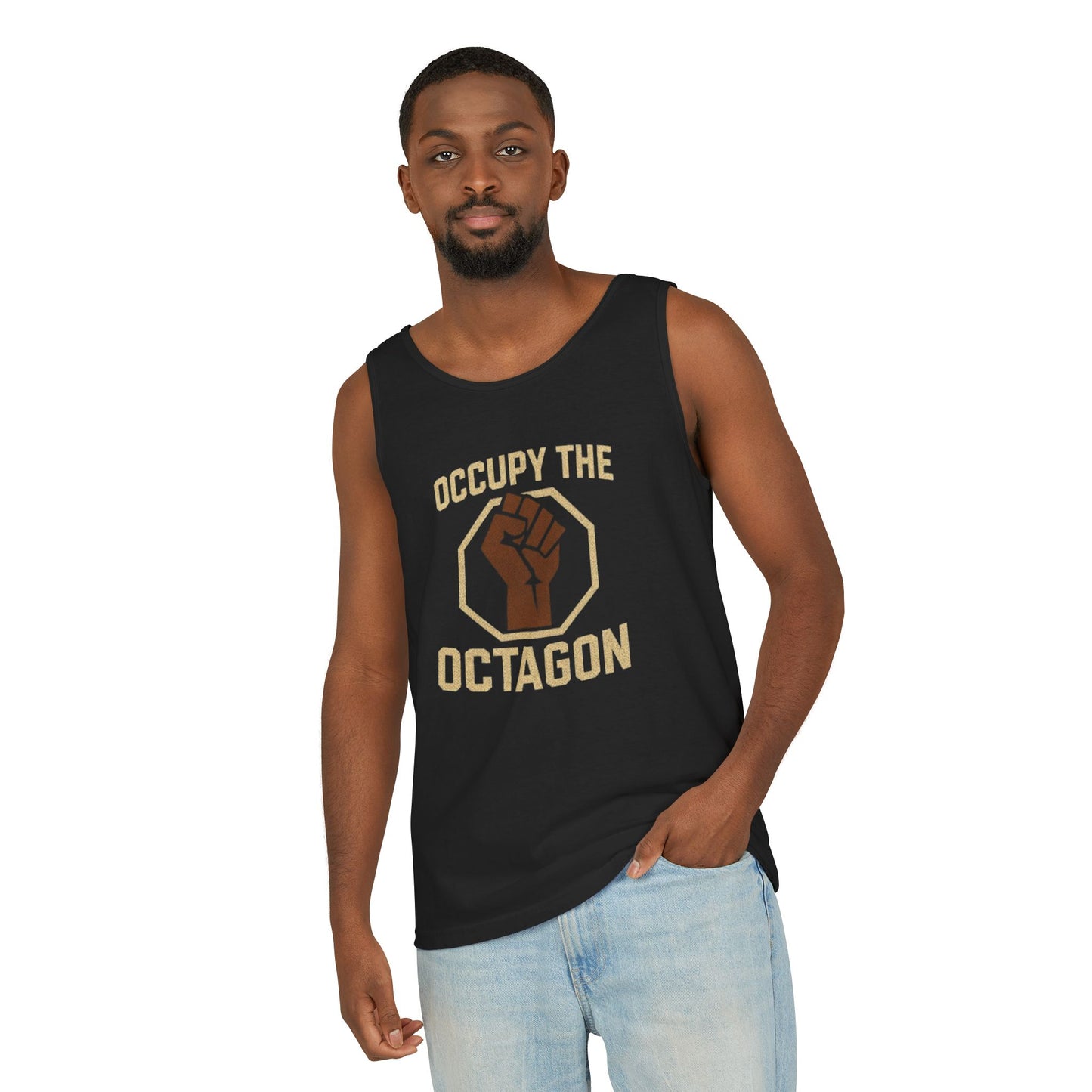 Occupy the Octagon - Unisex Garment-Dyed Tank Top
