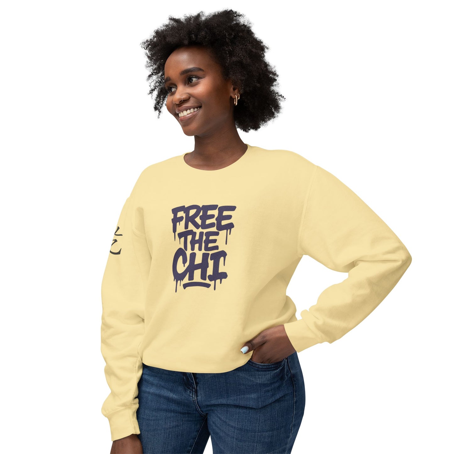Free The Chi - Crewneck Sweatshirt — Urban Graffiti Streetwear