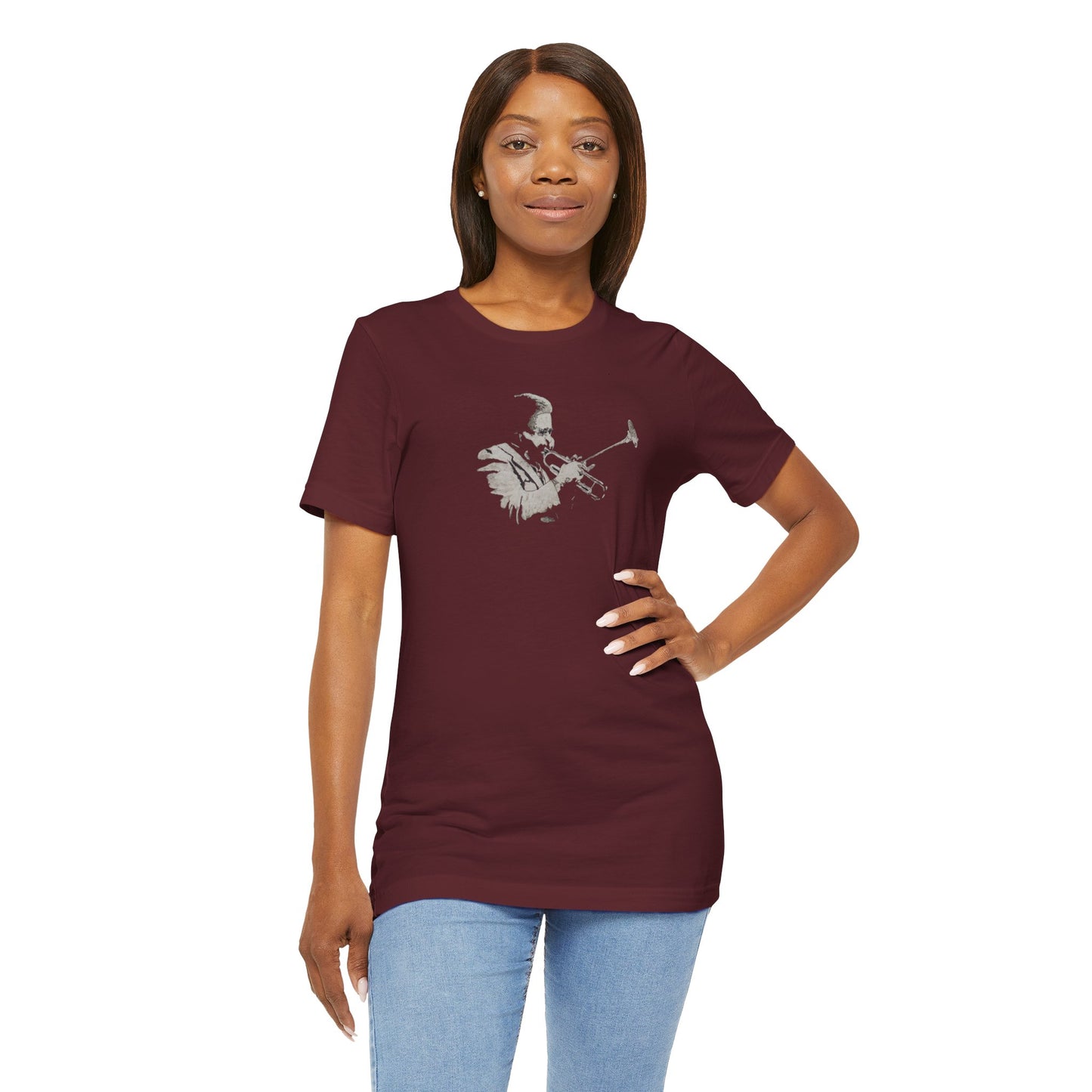 Trumpet Player Silhouette T-Shirt — Jazz Musician Tee
