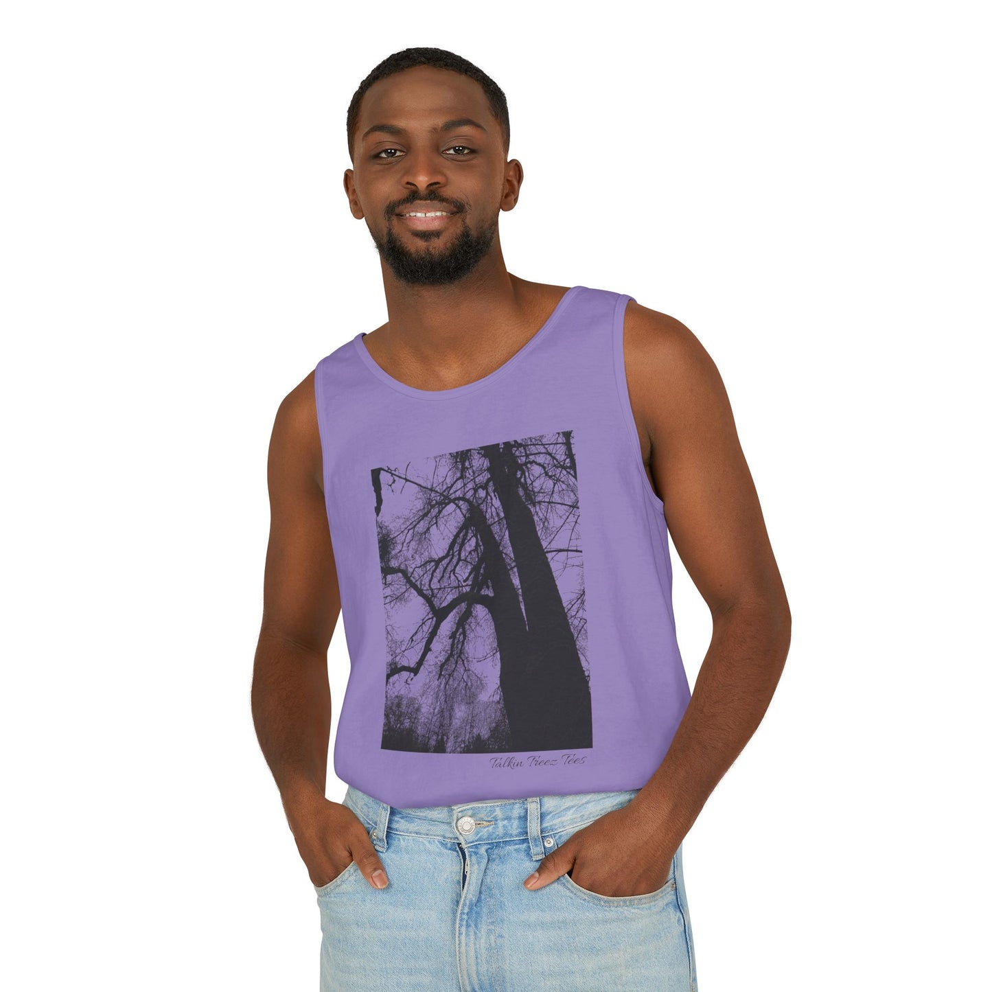 Old Growth Oak  - Unisex Garment-Dyed Tank Top