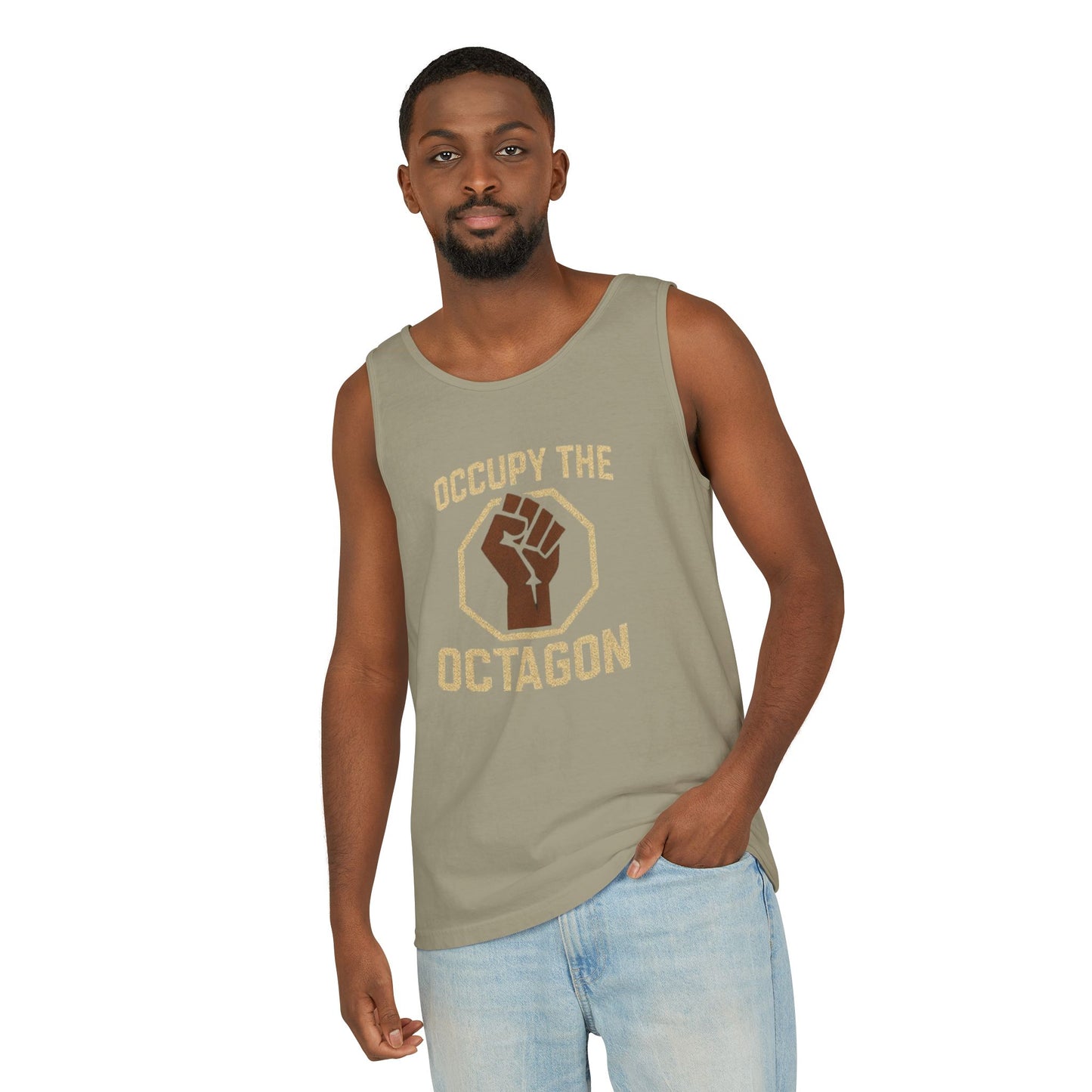 Occupy the Octagon - Unisex Garment-Dyed Tank Top