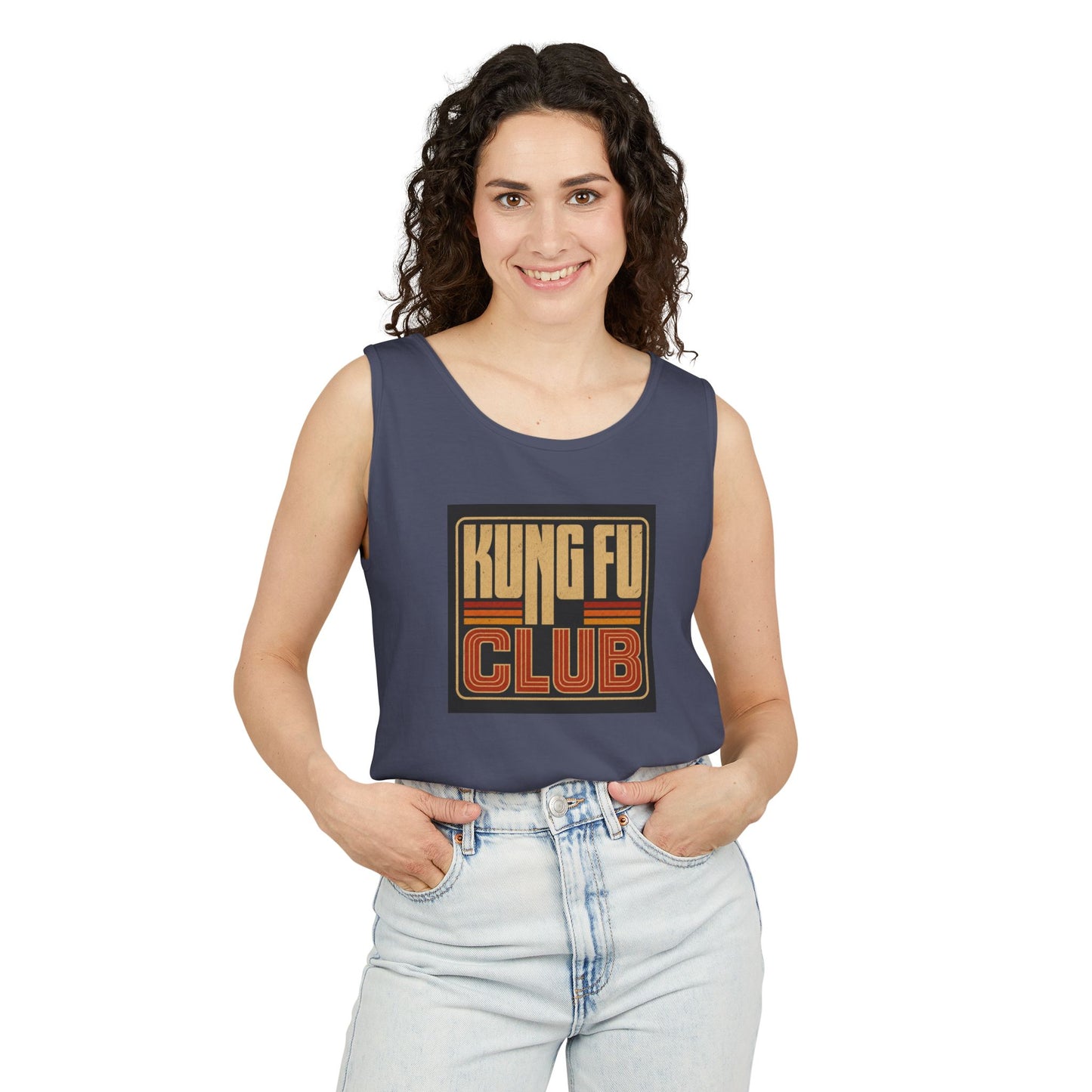 Kung Fu Club Tank Top – Retro Martial Arts Graphic Tank