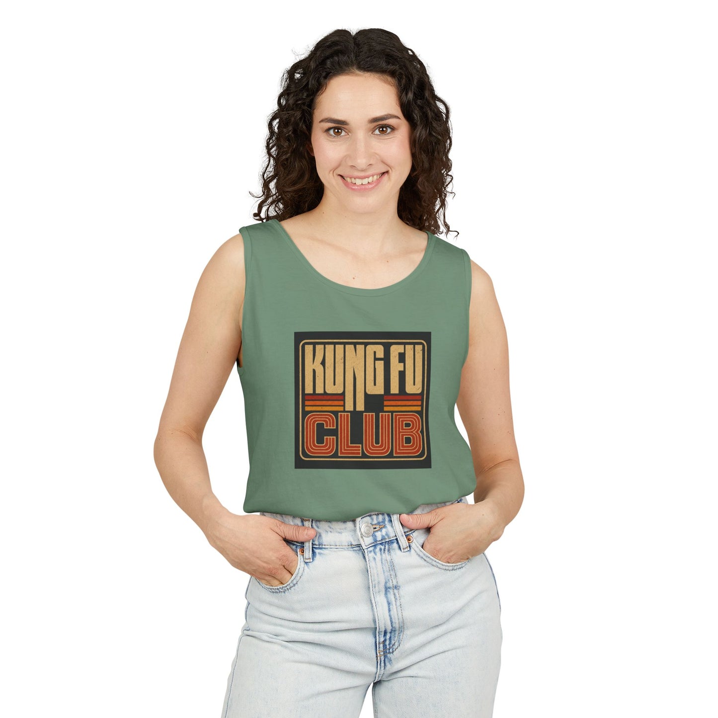 Kung Fu Club Tank Top – Retro Martial Arts Graphic Tank