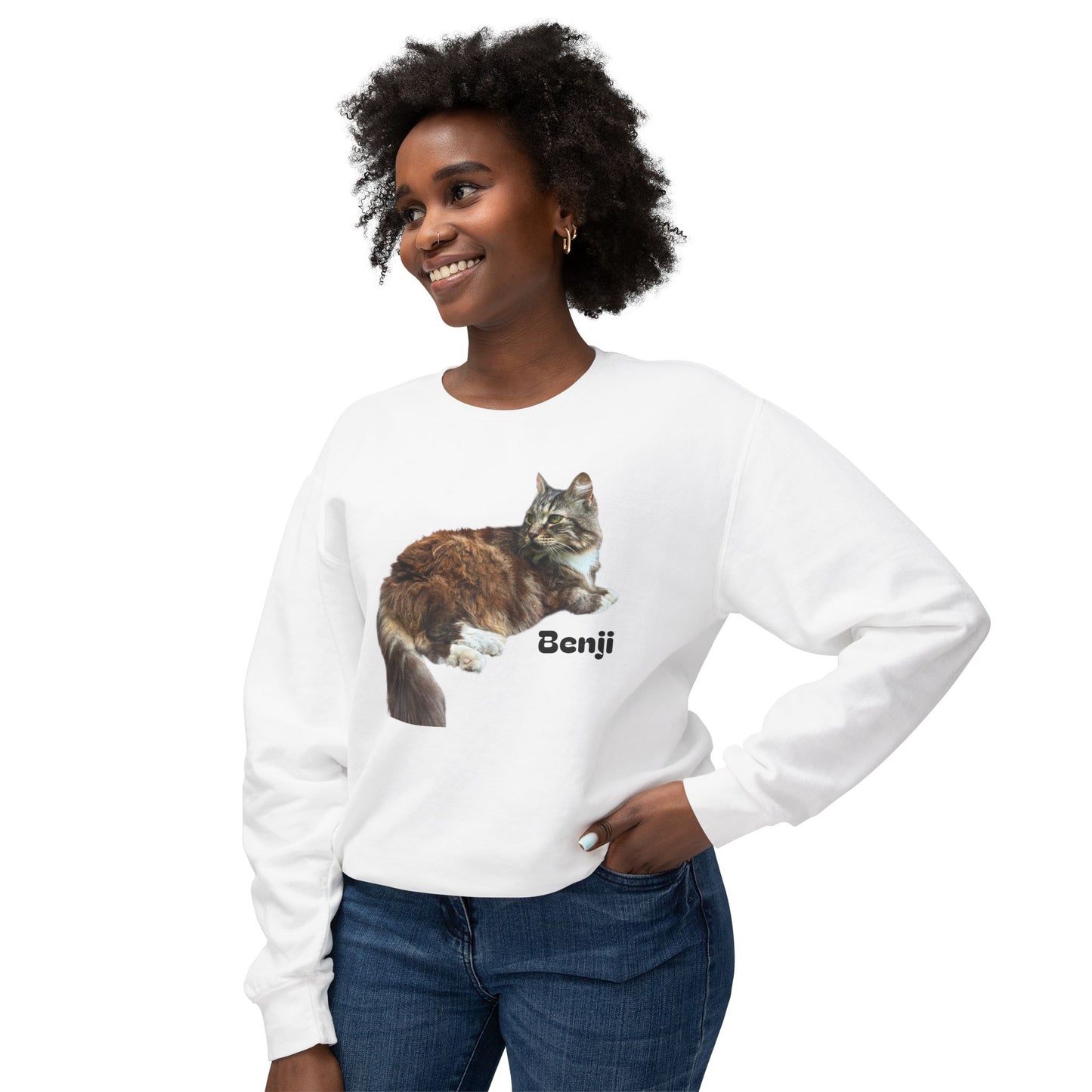 Benji!!! Bear man cat - Crewneck Sweatshirt — Urban Gecko Streetwear