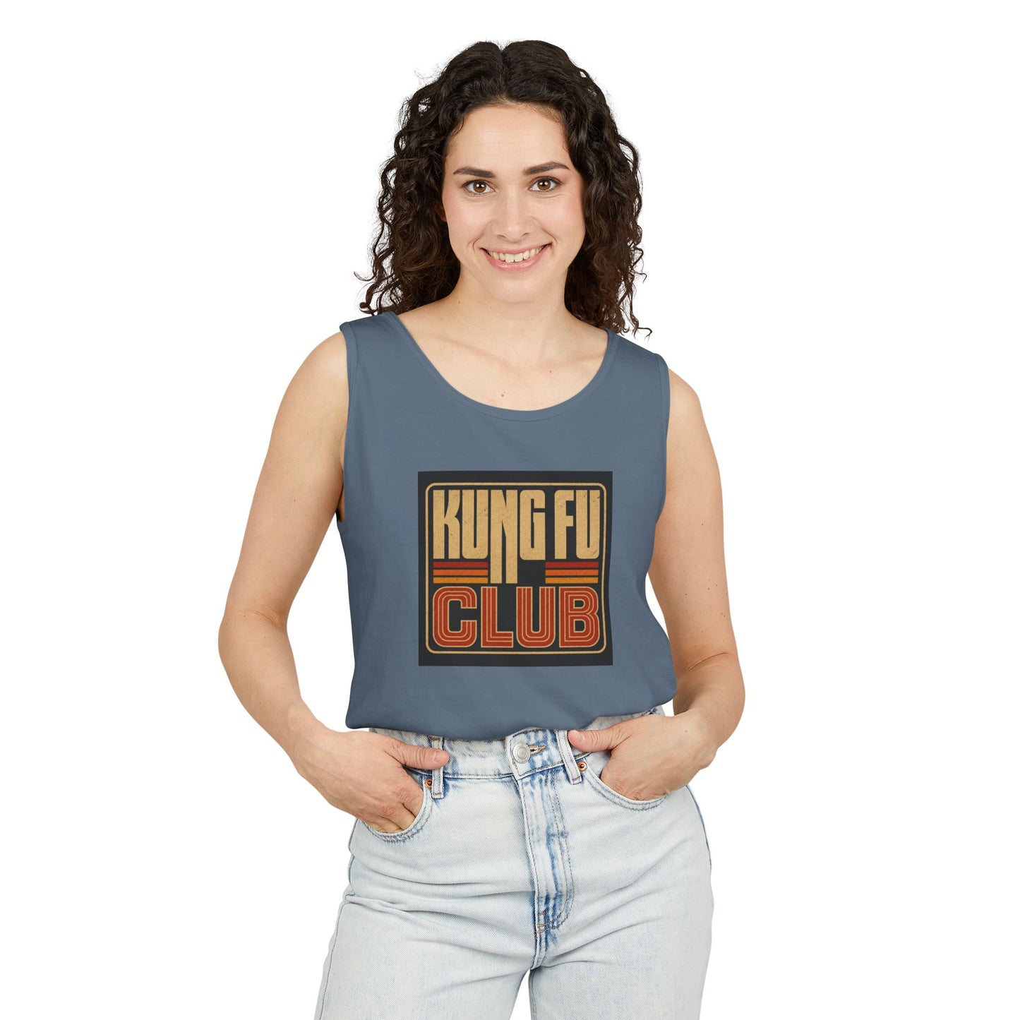 Kung Fu Club Tank Top – Retro Martial Arts Graphic Tank