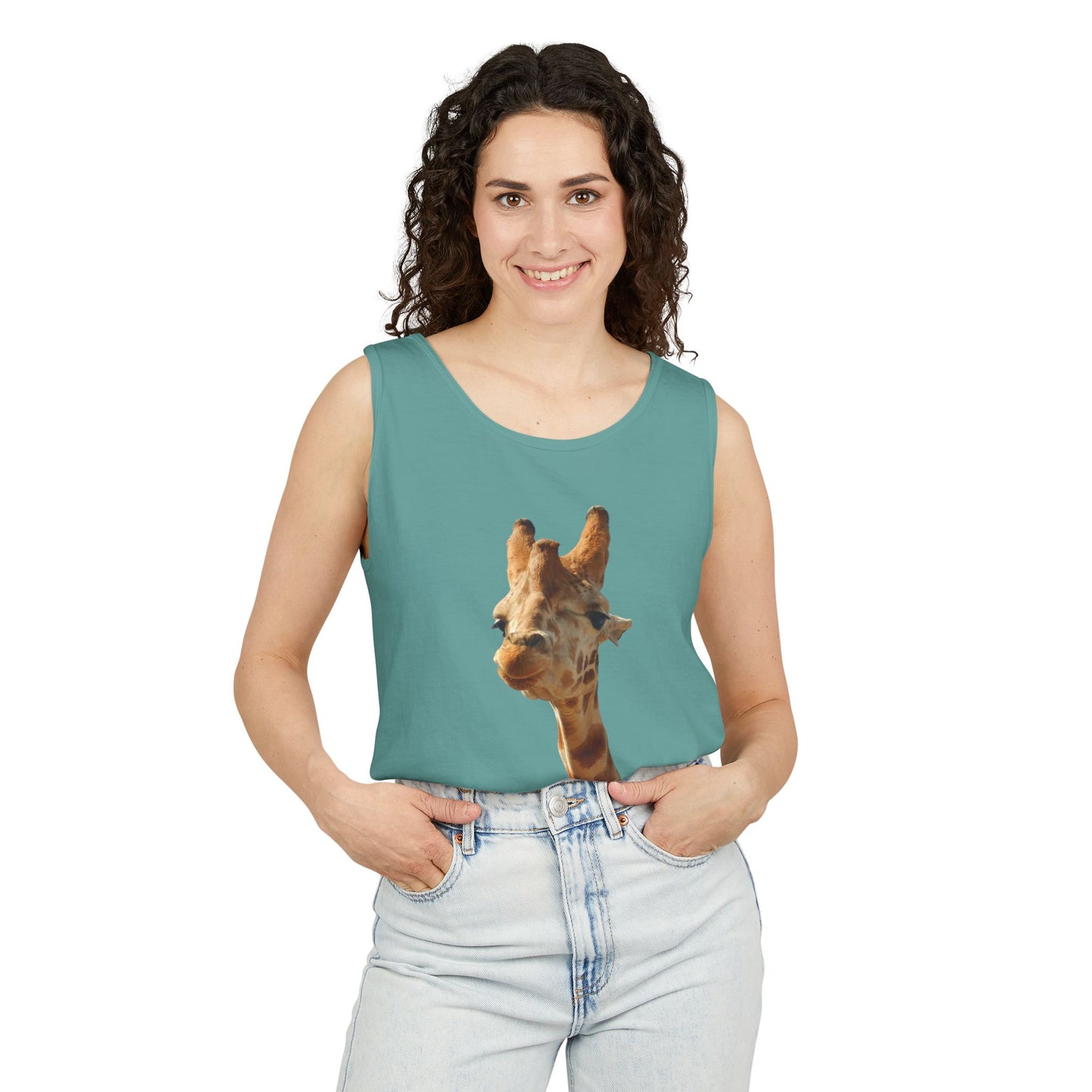 Giraffe   - Unisex Garment-Dyed Tank Top