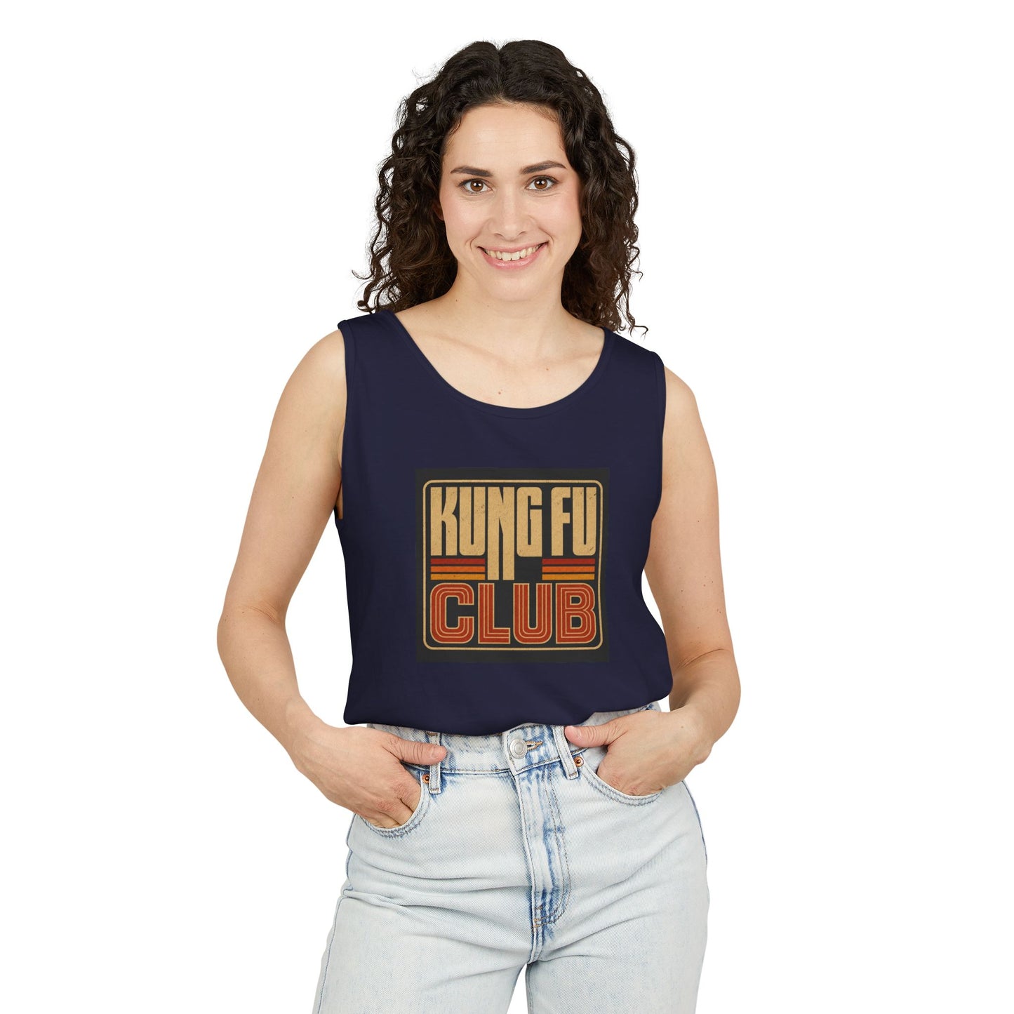 Kung Fu Club Tank Top – Retro Martial Arts Graphic Tank