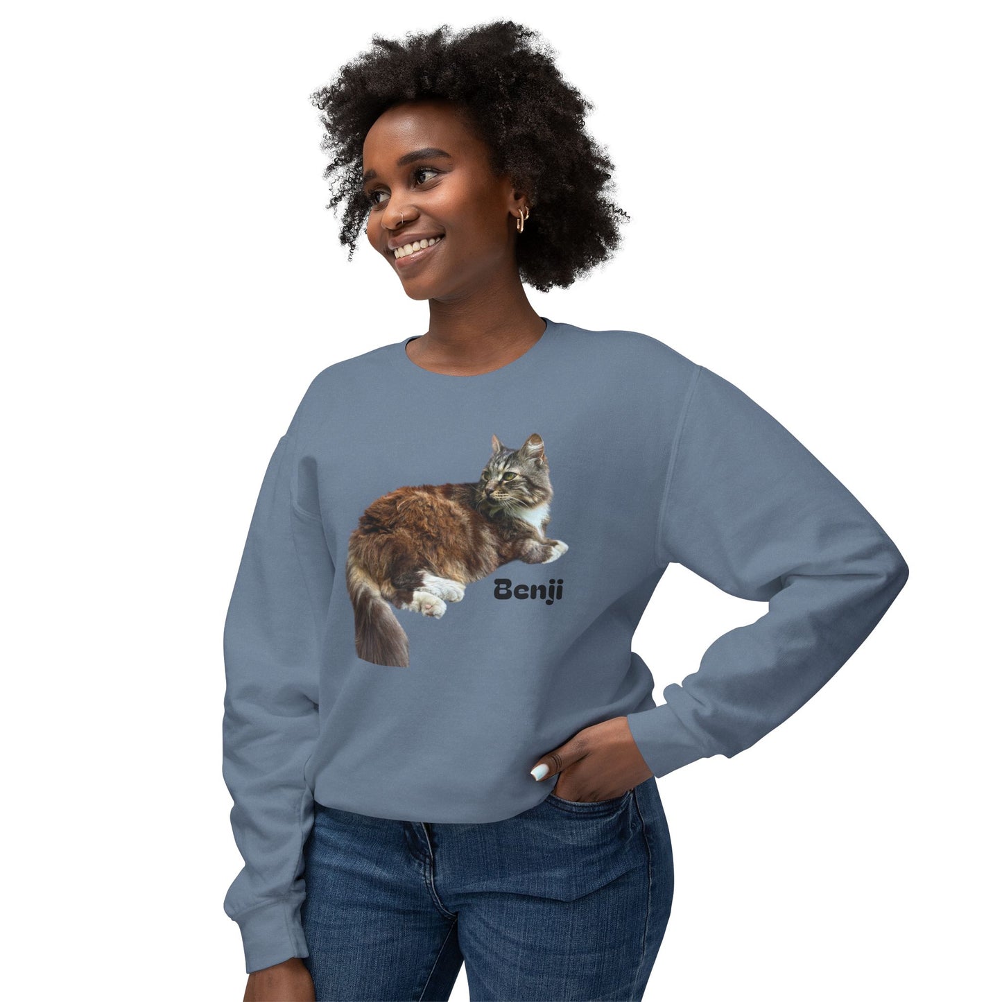 Benji!!! Bear man cat - Crewneck Sweatshirt — Urban Gecko Streetwear