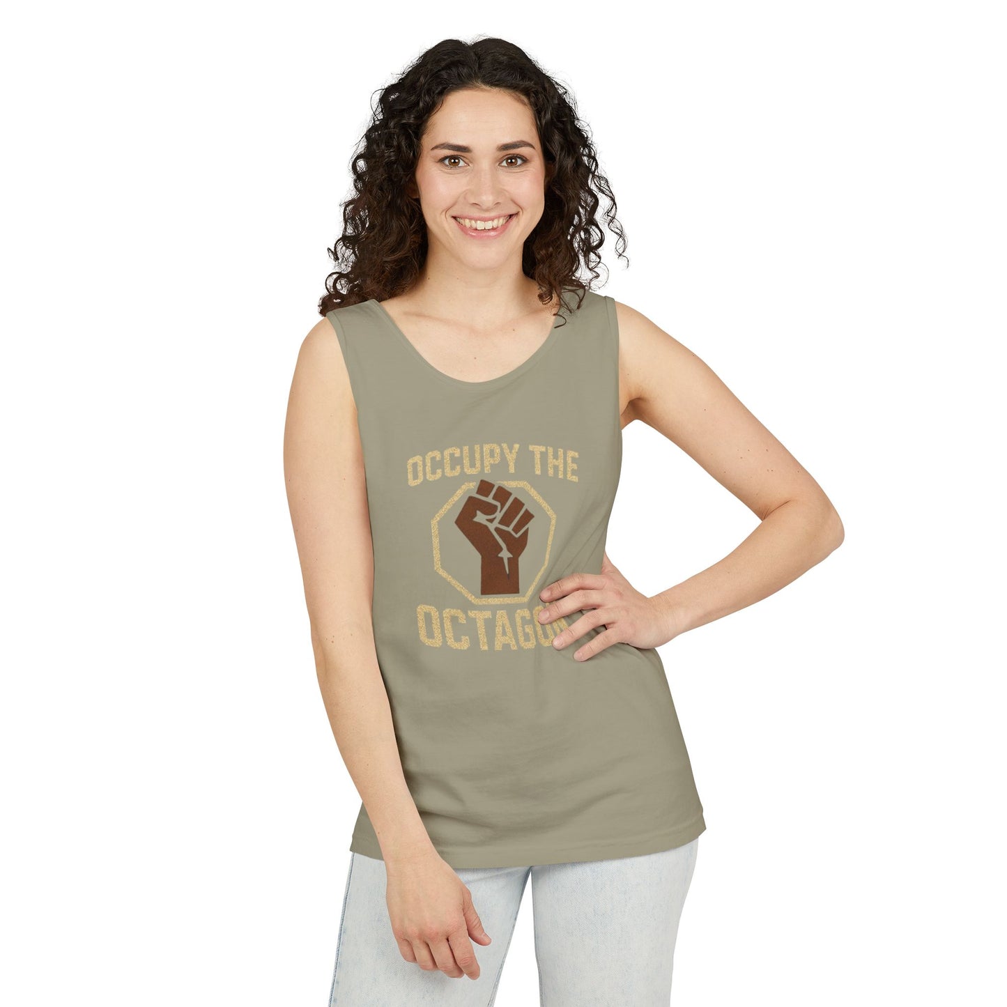 Occupy the Octagon - Unisex Garment-Dyed Tank Top