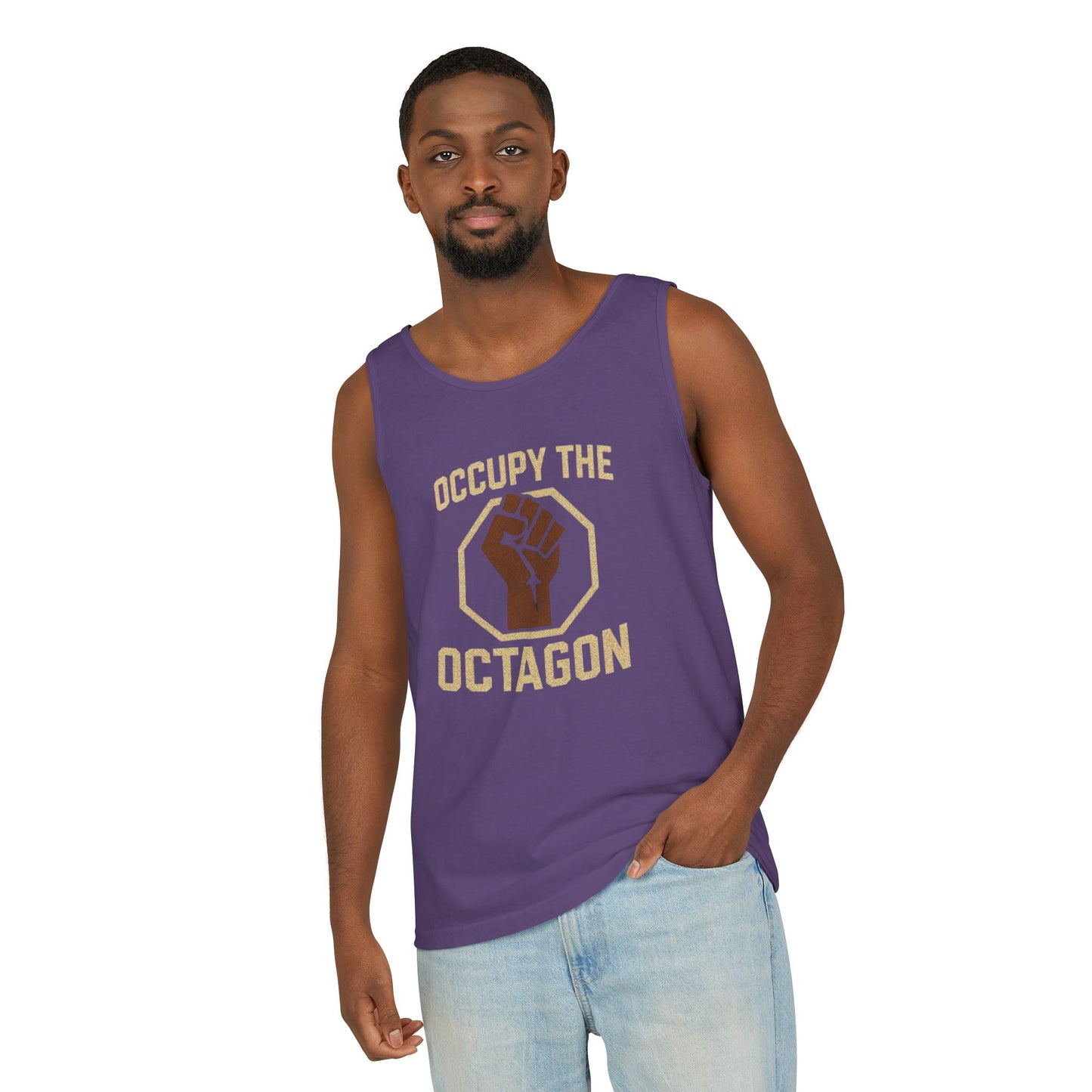 Occupy the Octagon - Unisex Garment-Dyed Tank Top