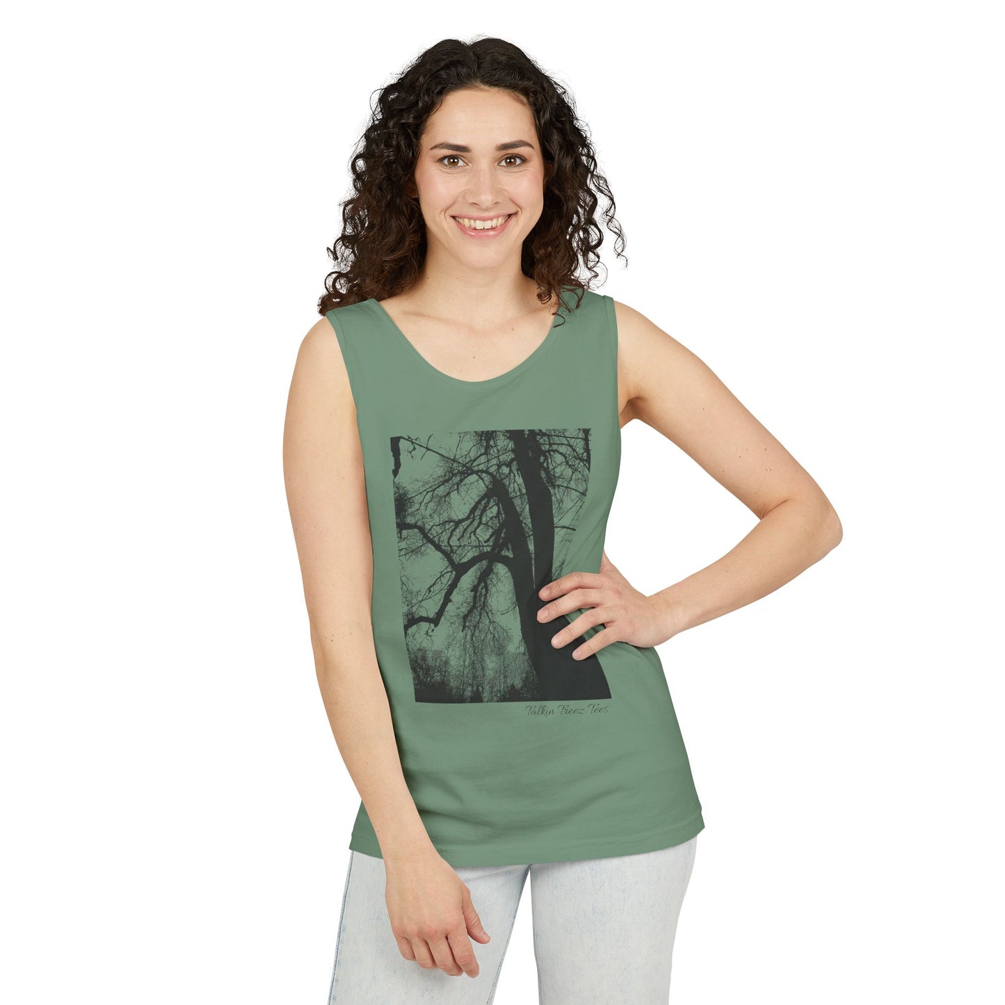 Old Growth Oak  - Unisex Garment-Dyed Tank Top