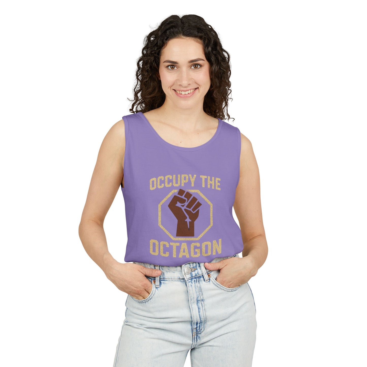 Occupy the Octagon - Unisex Garment-Dyed Tank Top