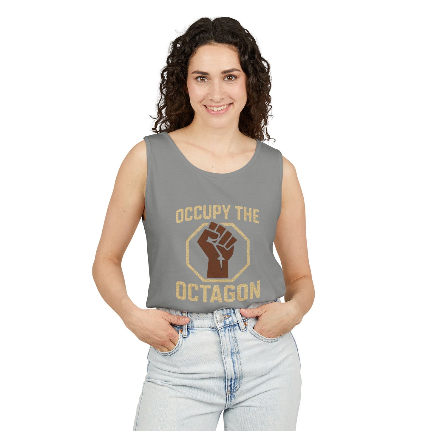 Occupy the Octagon - Unisex Garment-Dyed Tank Top